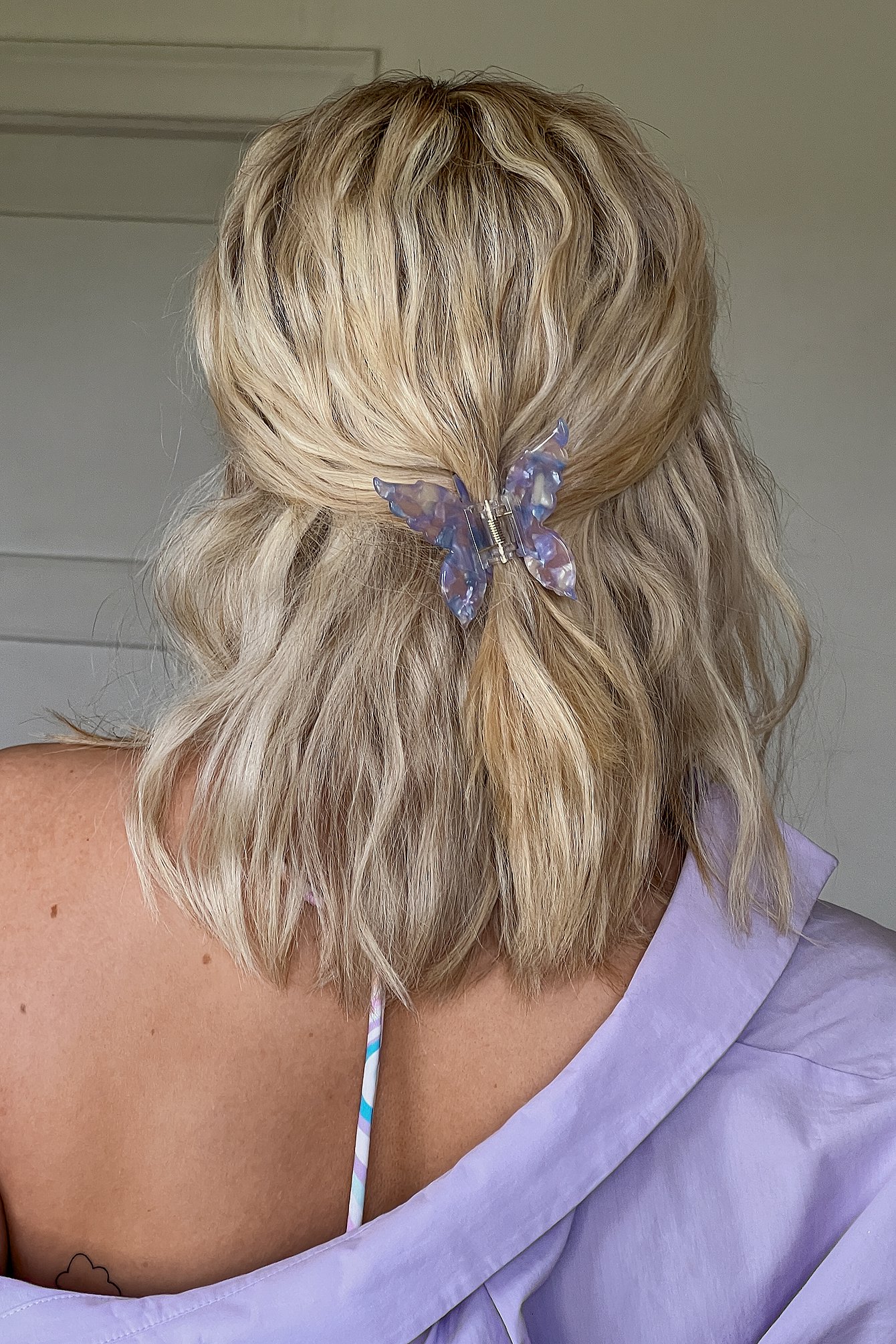 Blue Butterfly Hairclip