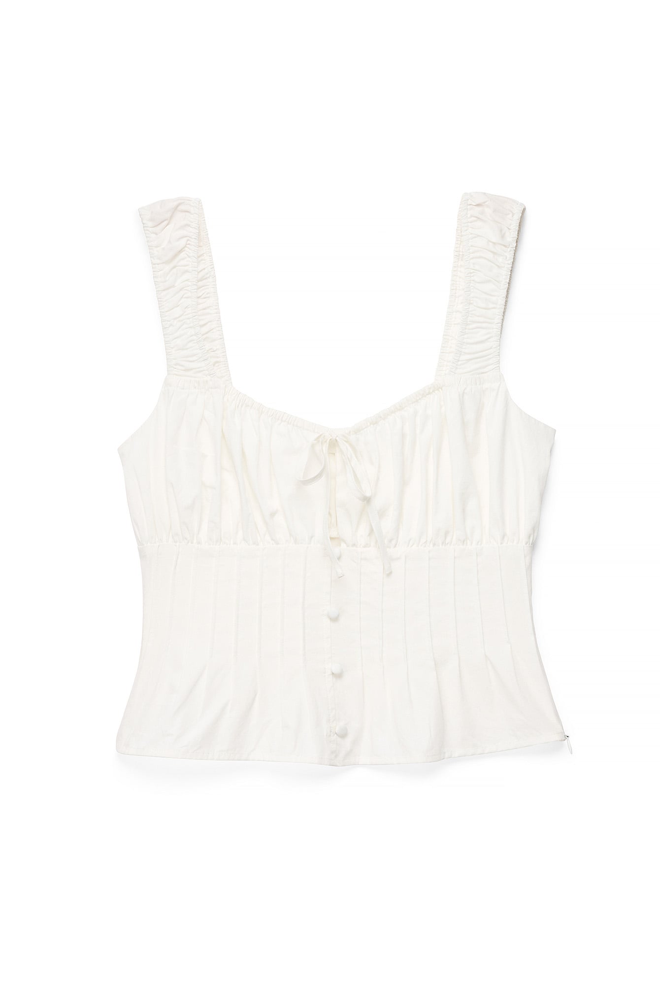 Offwhite Buttoned Top