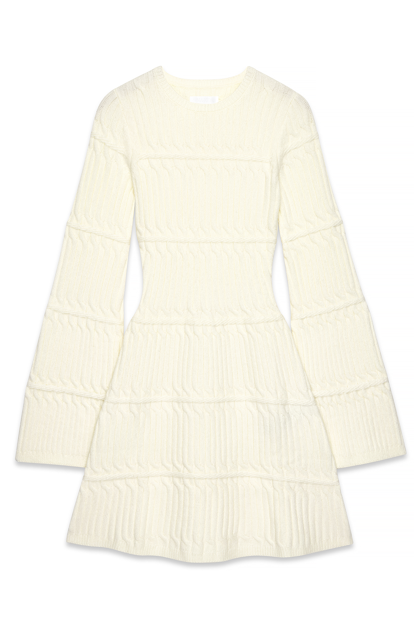 Knitted Flare Mini Dress Navy | NA-KD