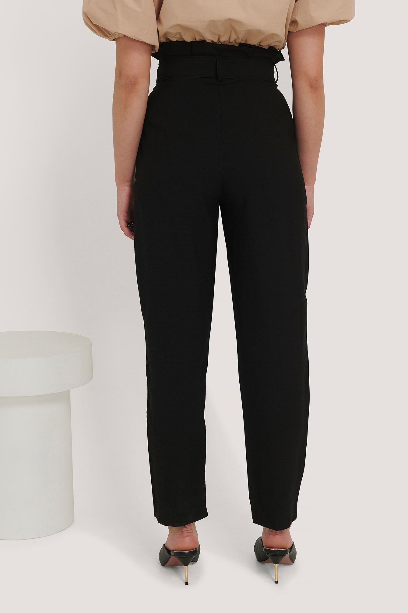 Waist Tie Pants Black | na-kd.com
