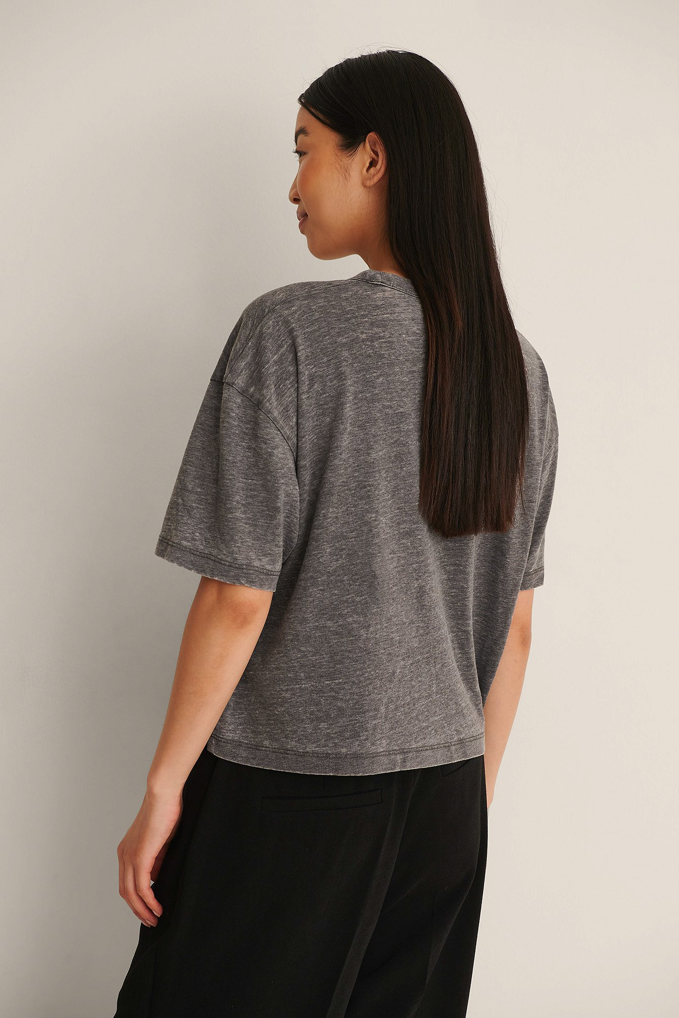 CK Black Burn Out Oversized Tee