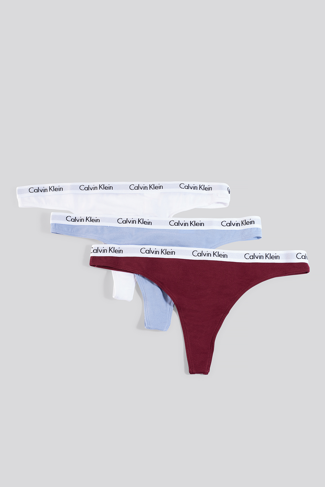 3-pack Thong Carousel Raspjam/Dusty Periwinkle/White