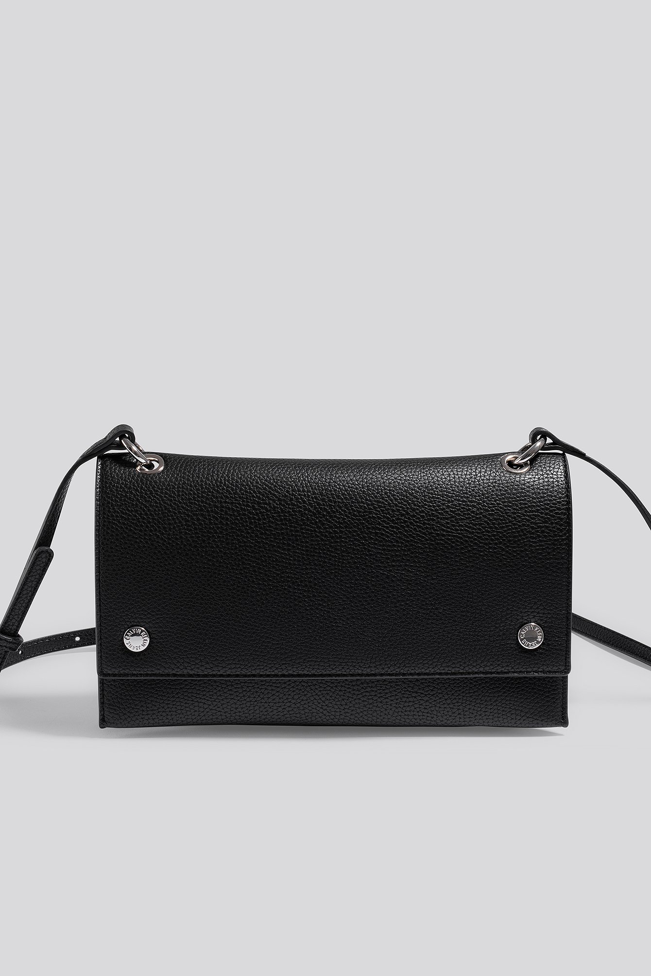 Banner Shoulder Flap Bag Black NAKD