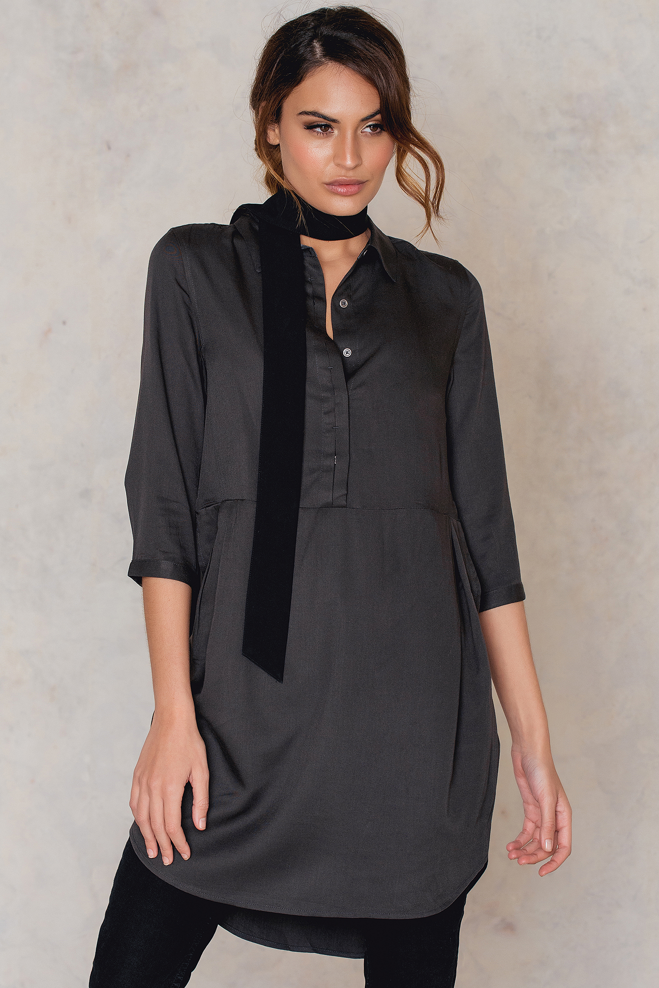 Darby Shirt Dress Grijs NAKD