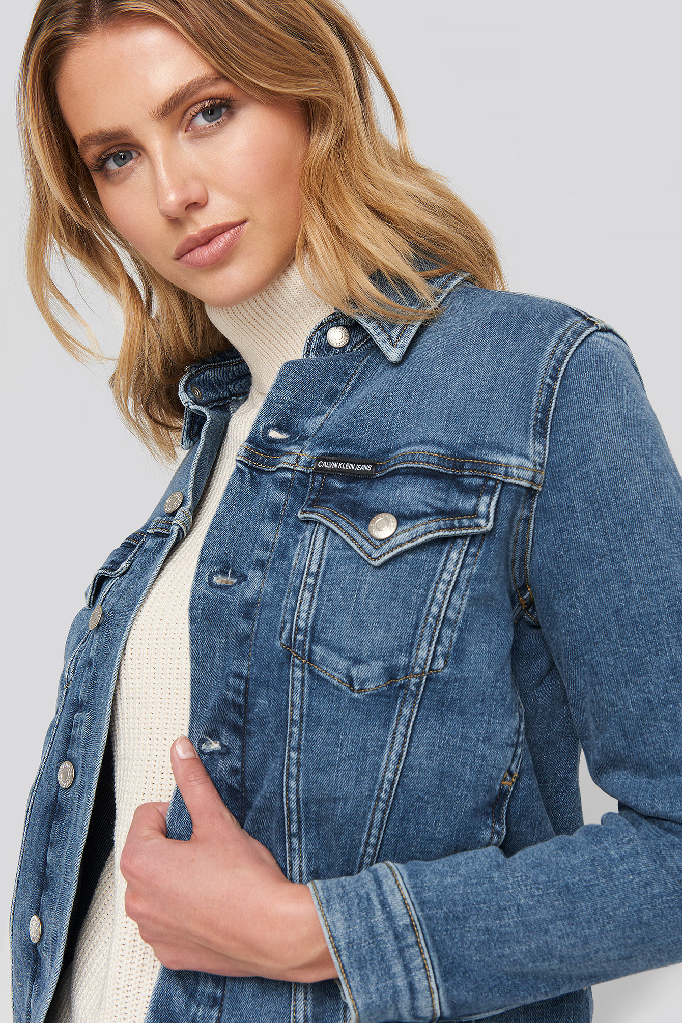 Foundation Trucker Jacket Light Blue