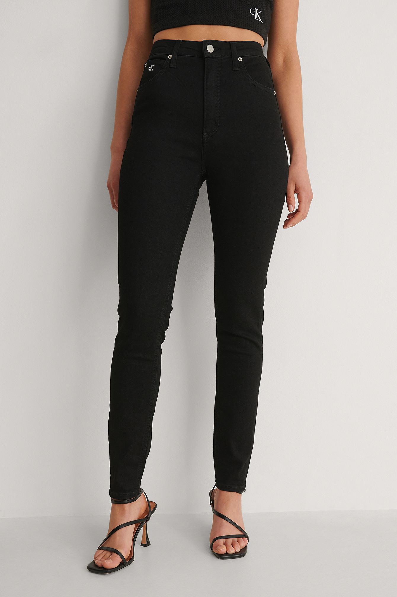 High Rise Super Skinny Ankle Black | na-kd.com