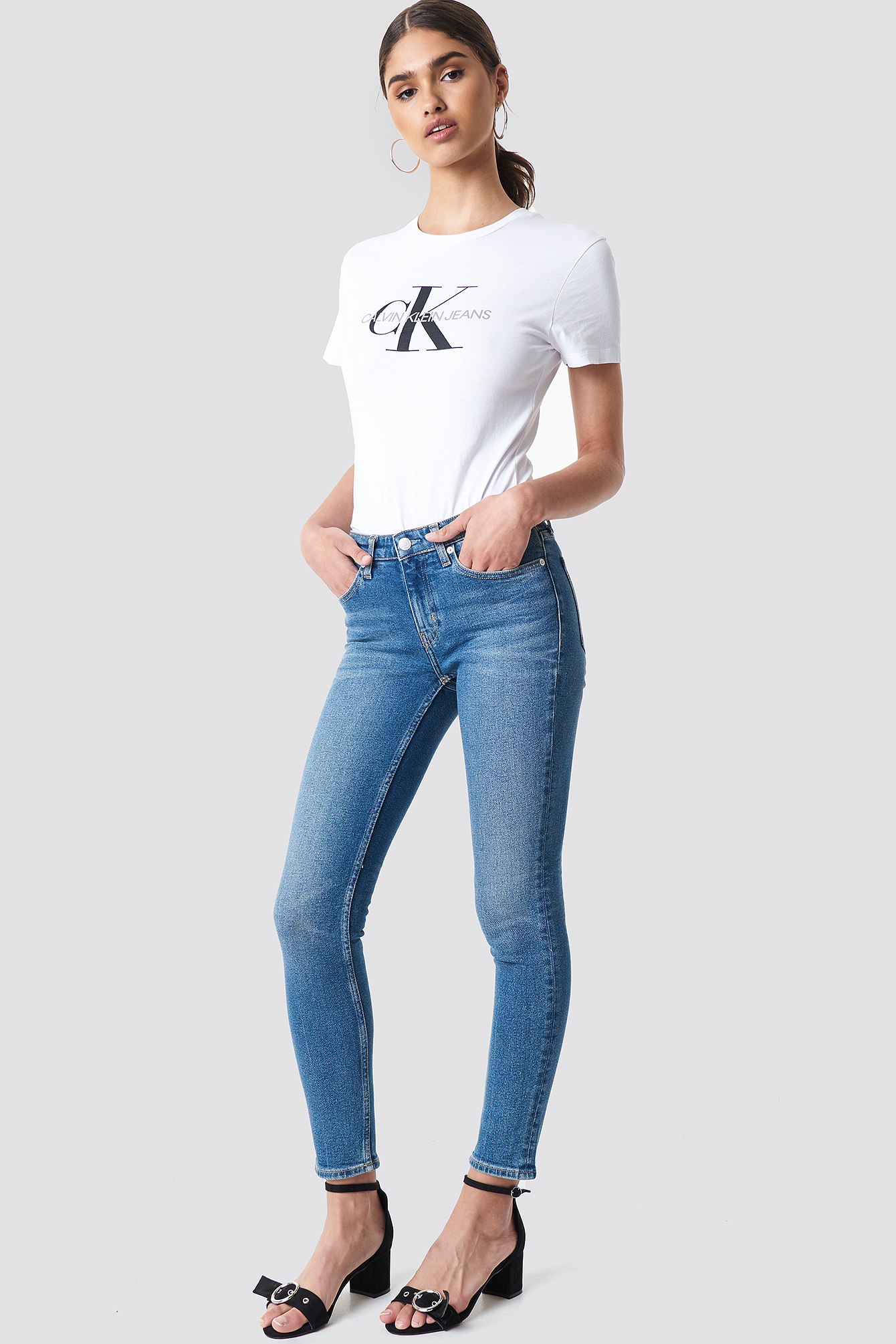 Mid Rise Skinny West Chico Blue