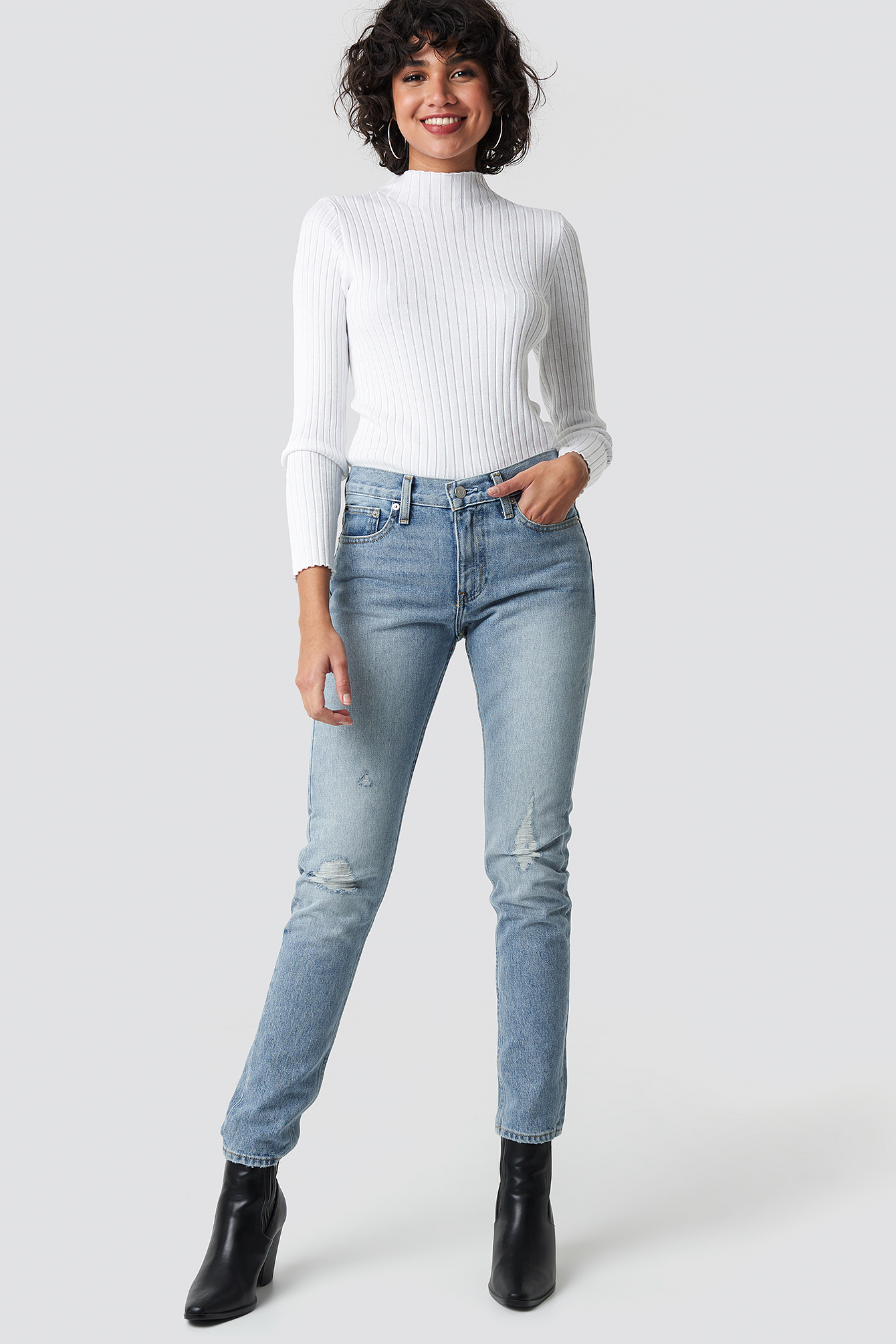 Mid Rise Slim Jeans Key West