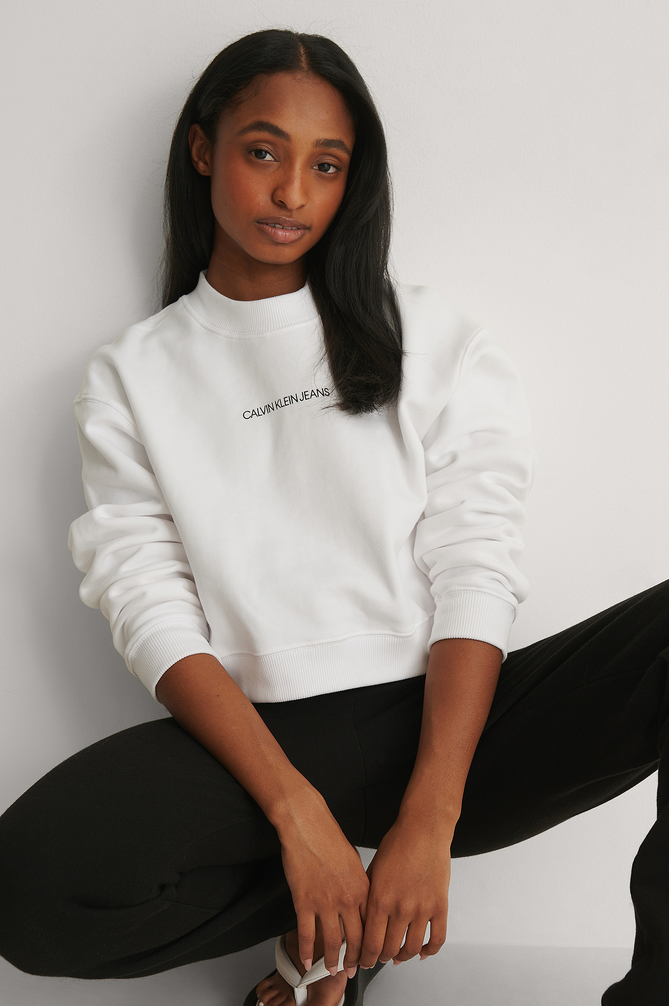 bright white sweater