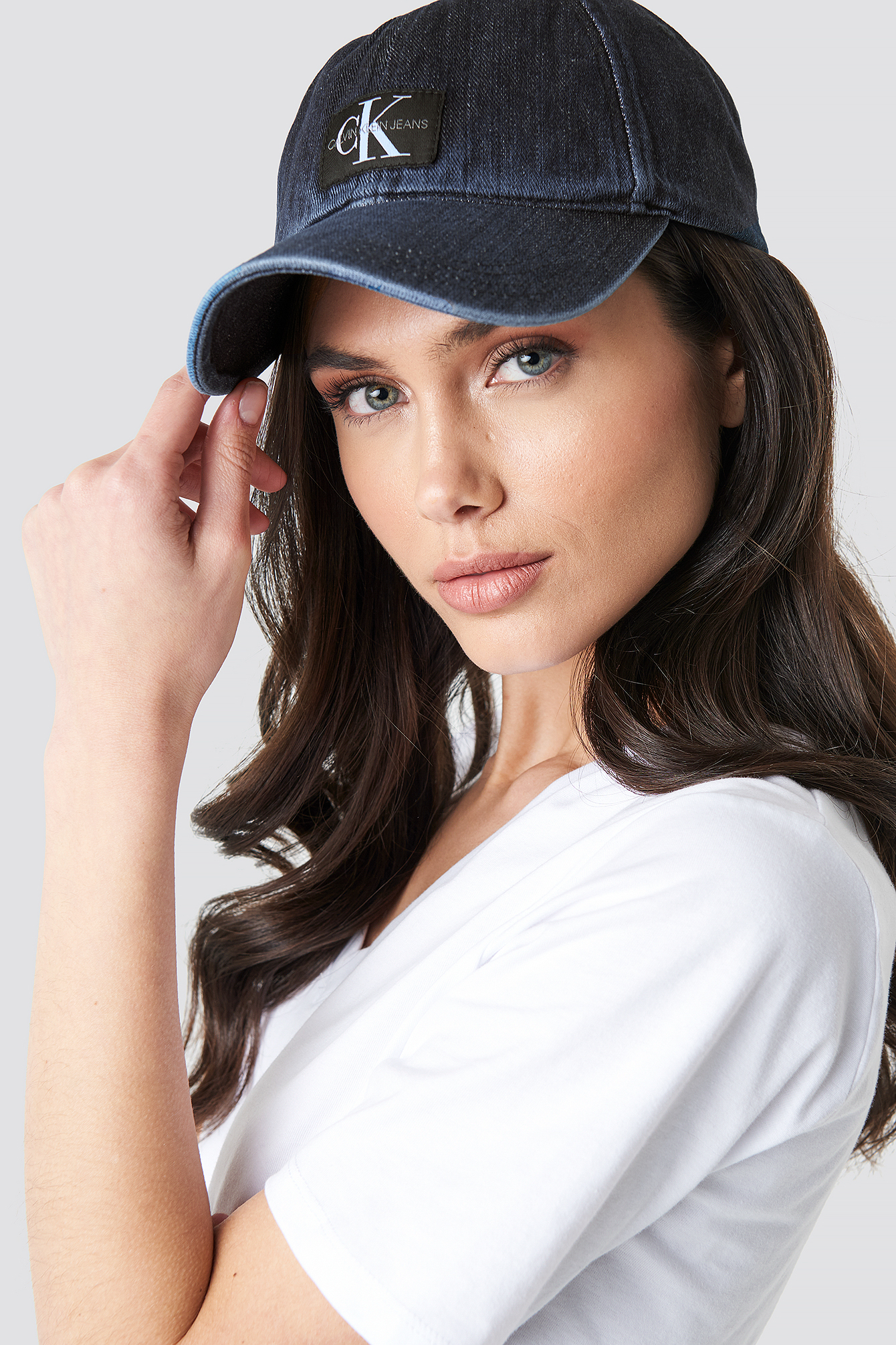 J Monogram Cap W Dark Wash