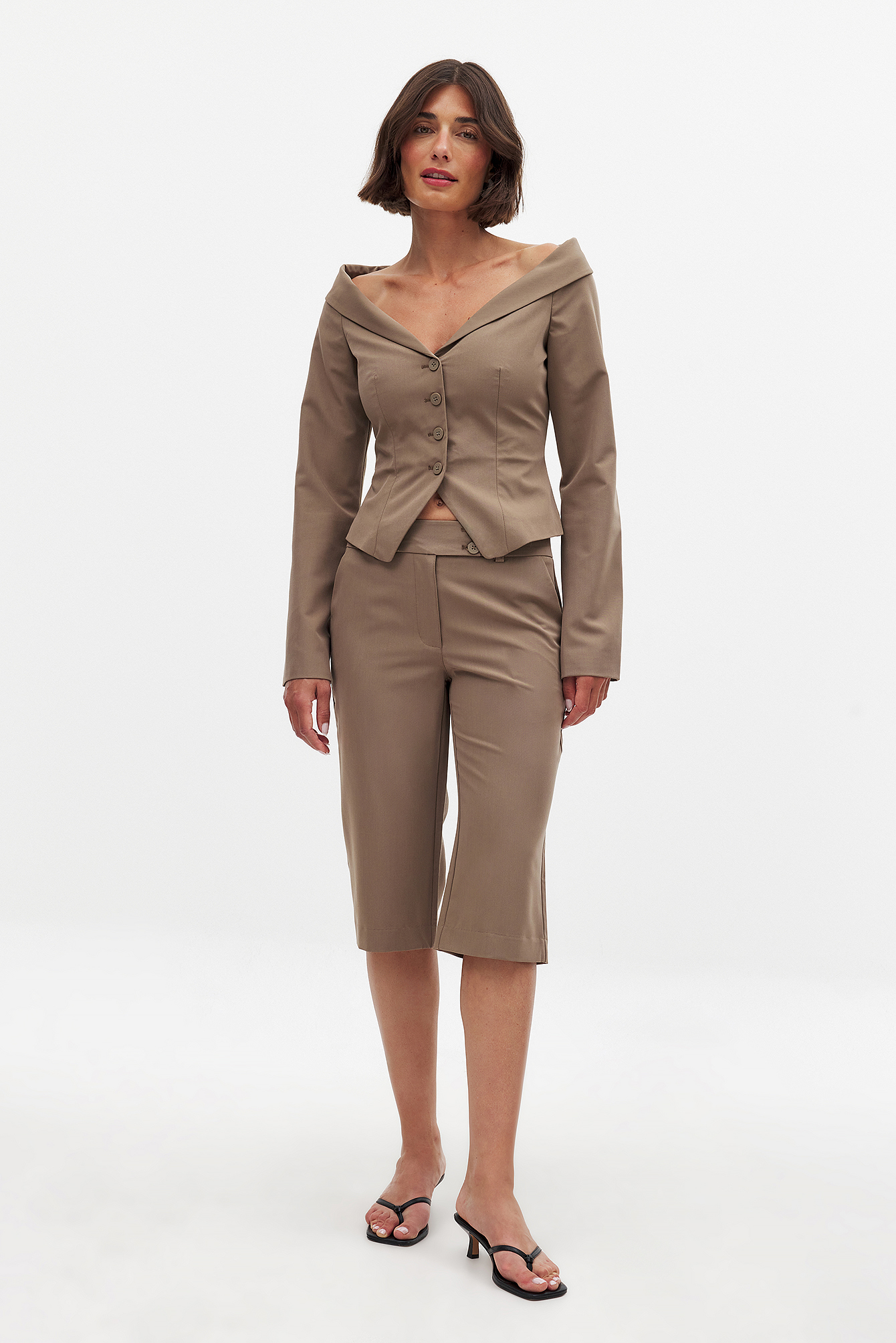 Brown Capri Pants