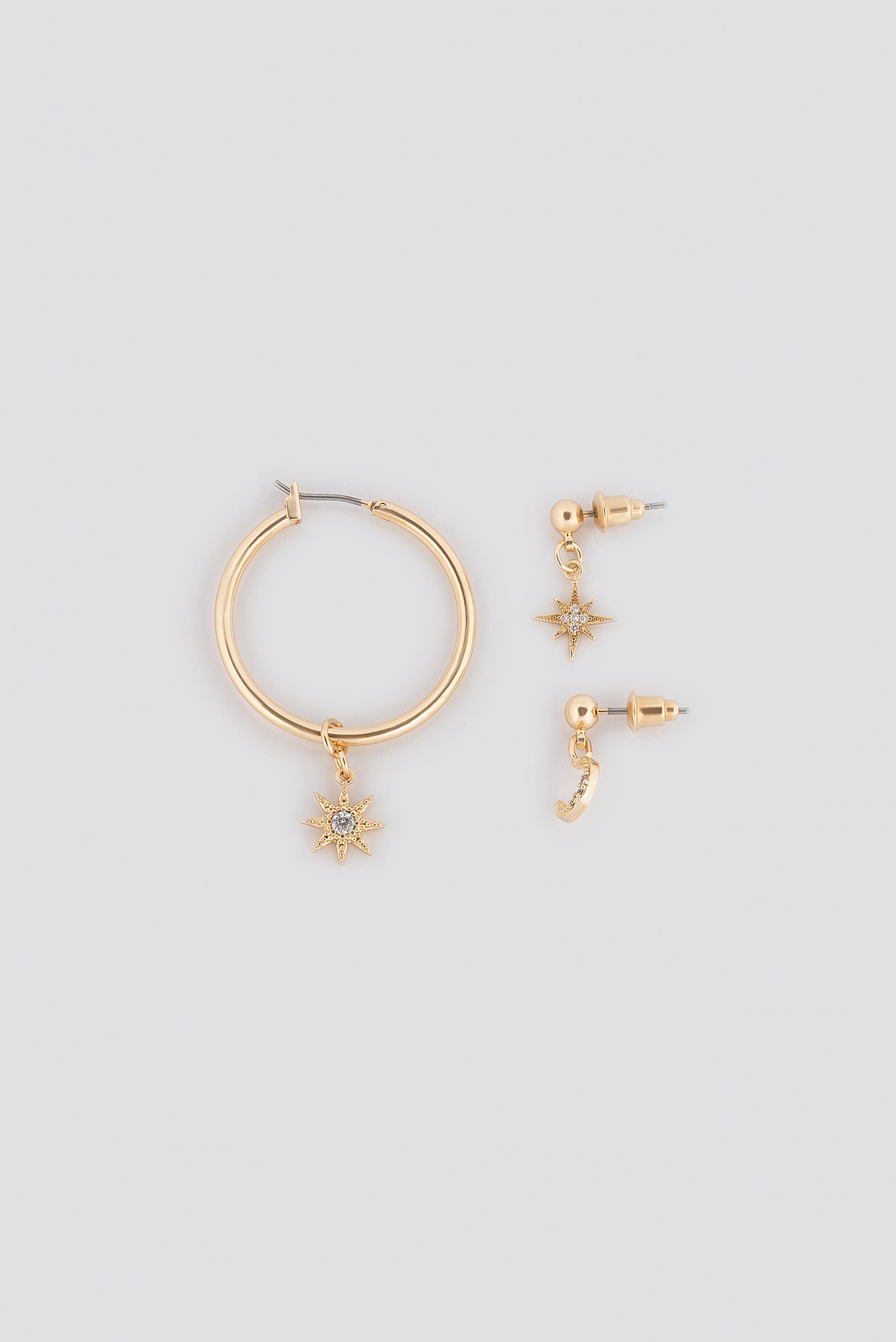 Hanging Star Set- 3 pack Gold