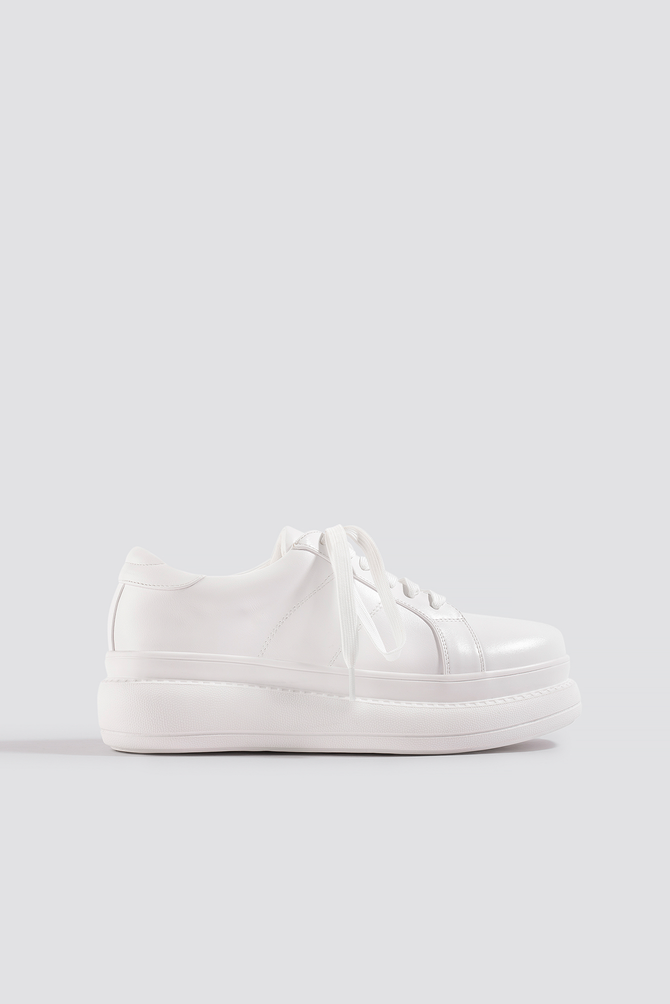 High Sole Sneakers White