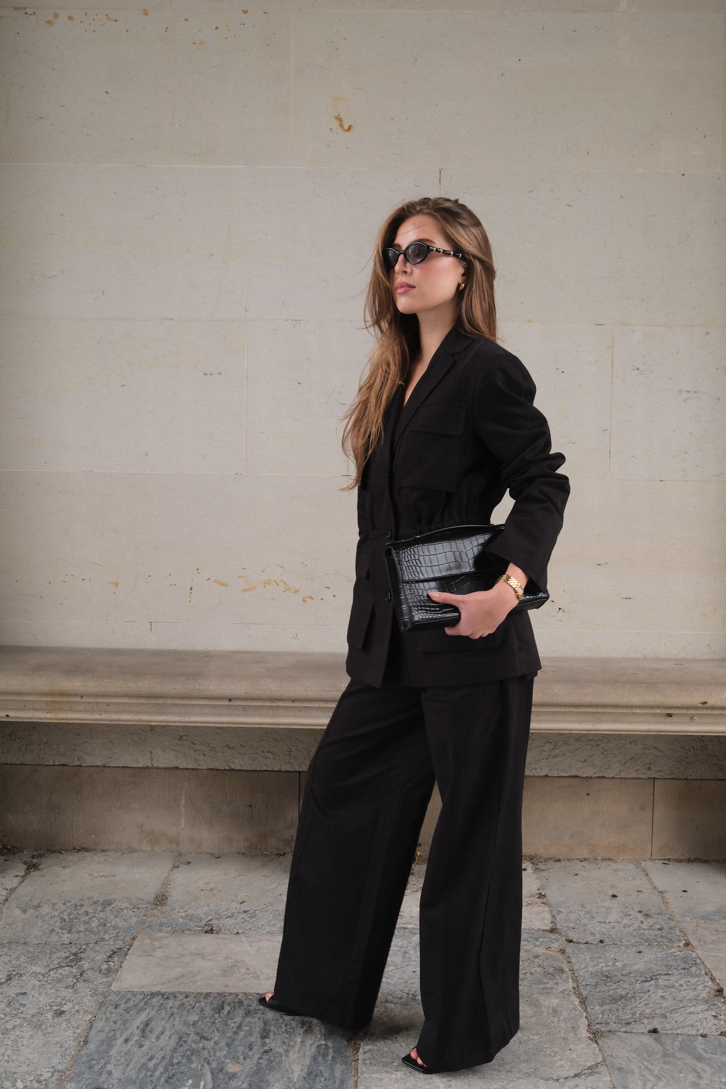 Croc Leather Bag Black | NA-KD