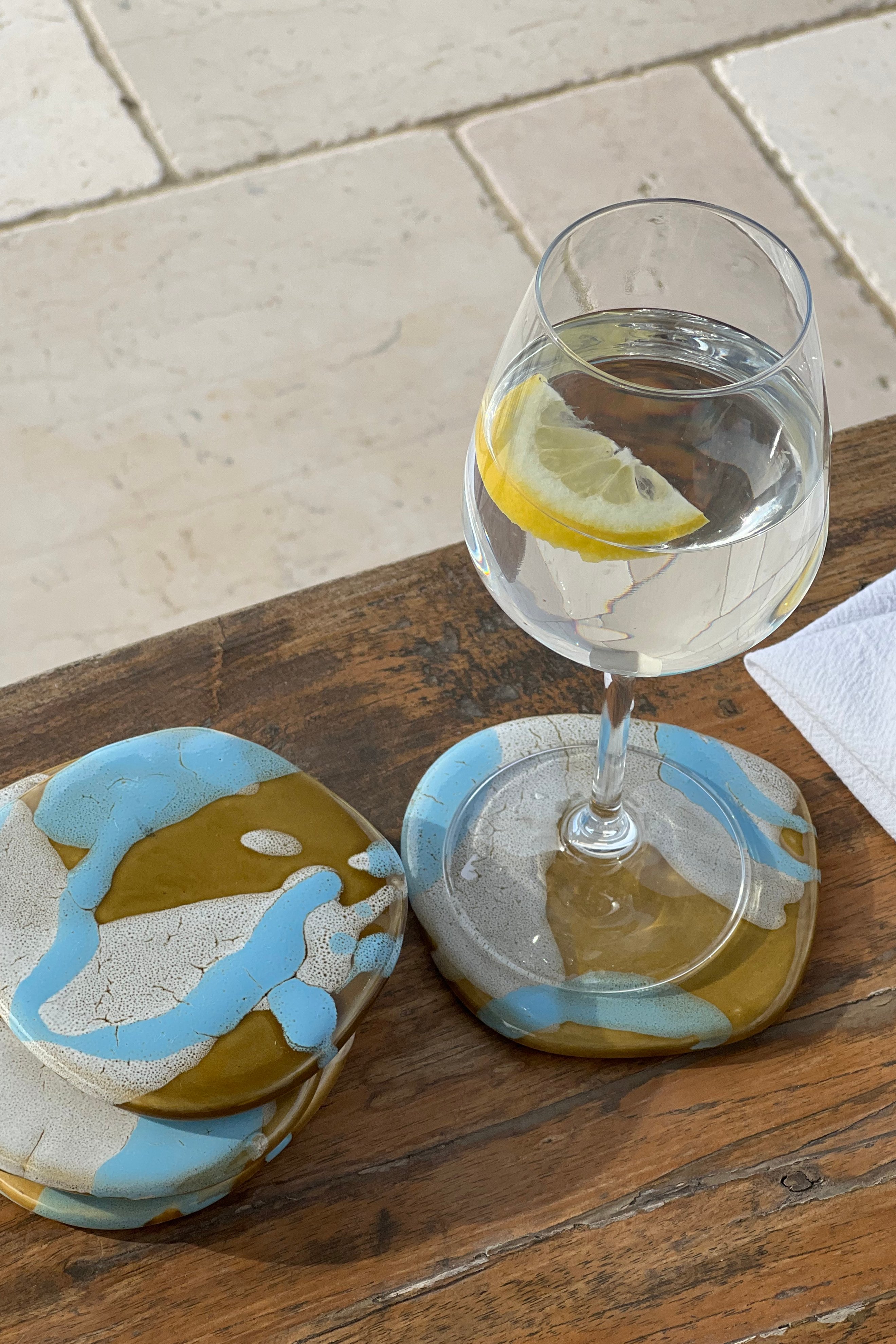 Ceramic Coaster 4pack Multicolor