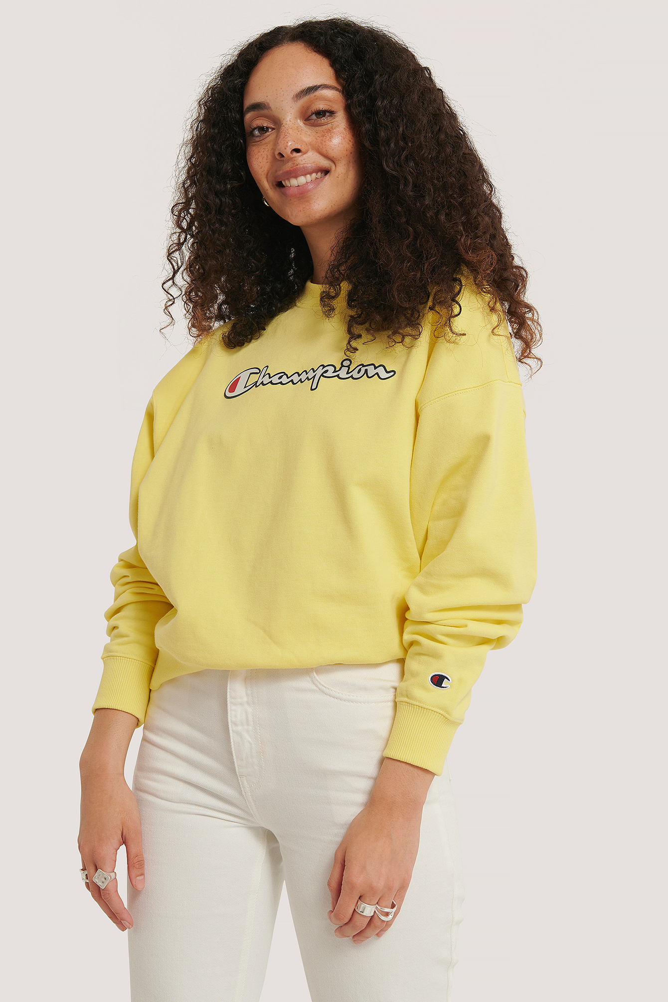 Crewneck Sweatshirt Yellow | na-kd.com