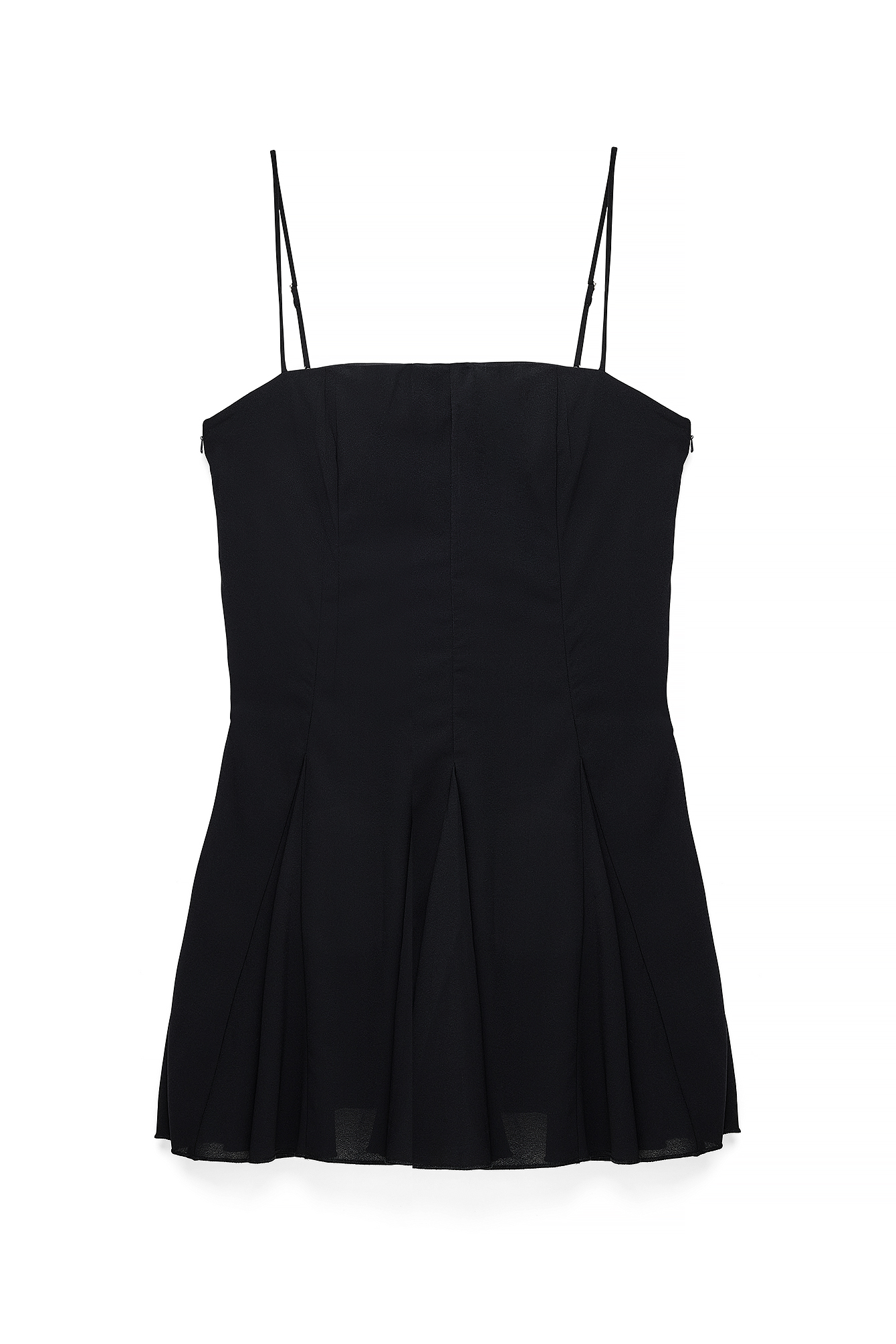 Black Robe courte avec écharpe en mousseline
