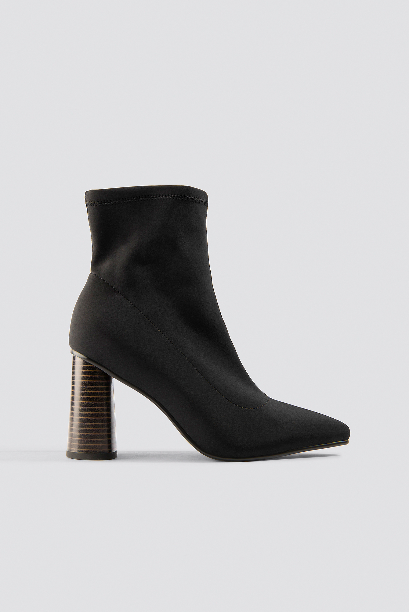 Pointy Sock Boot Black