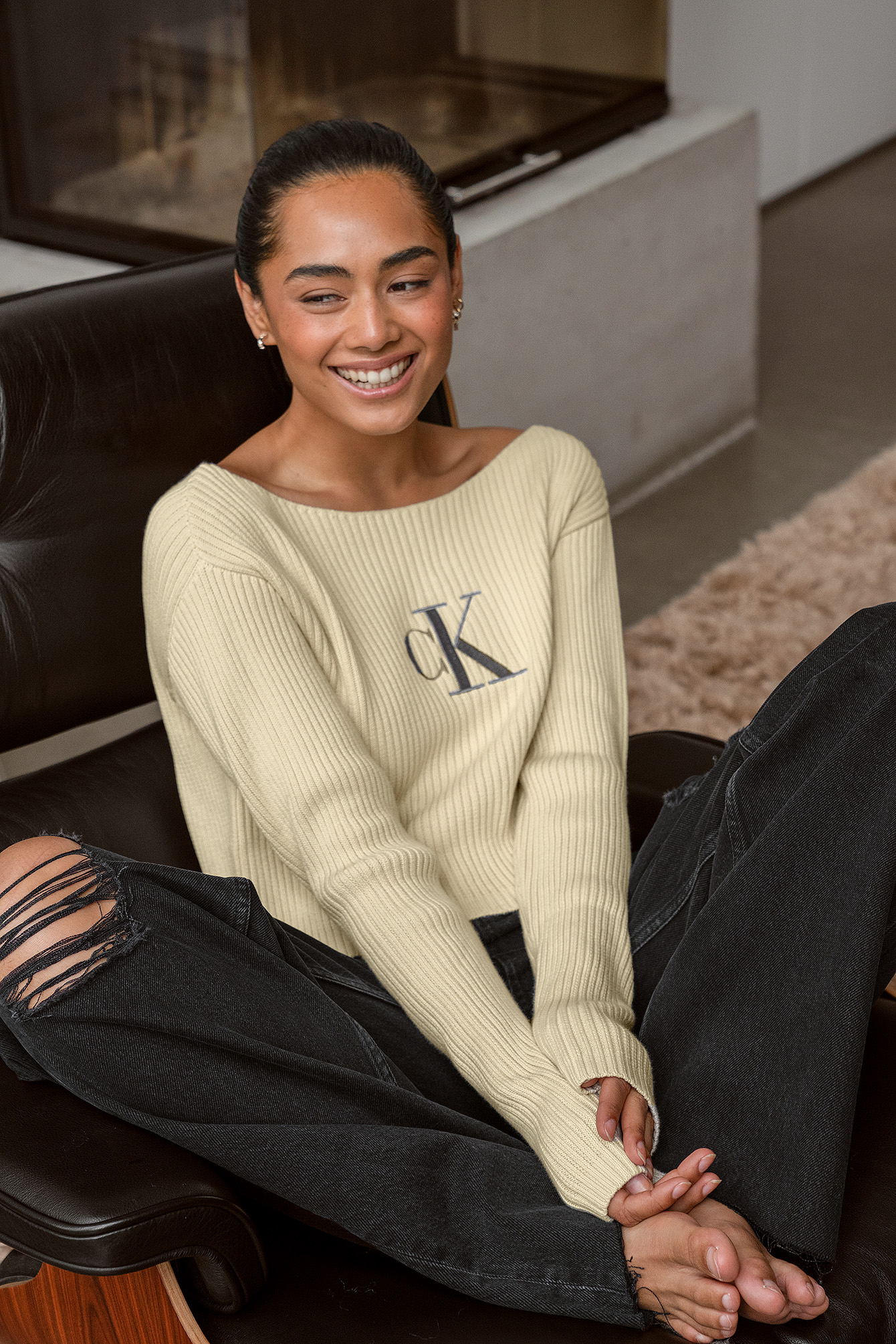 Calvin Klein Sweater Beige ., SAVE 39% 