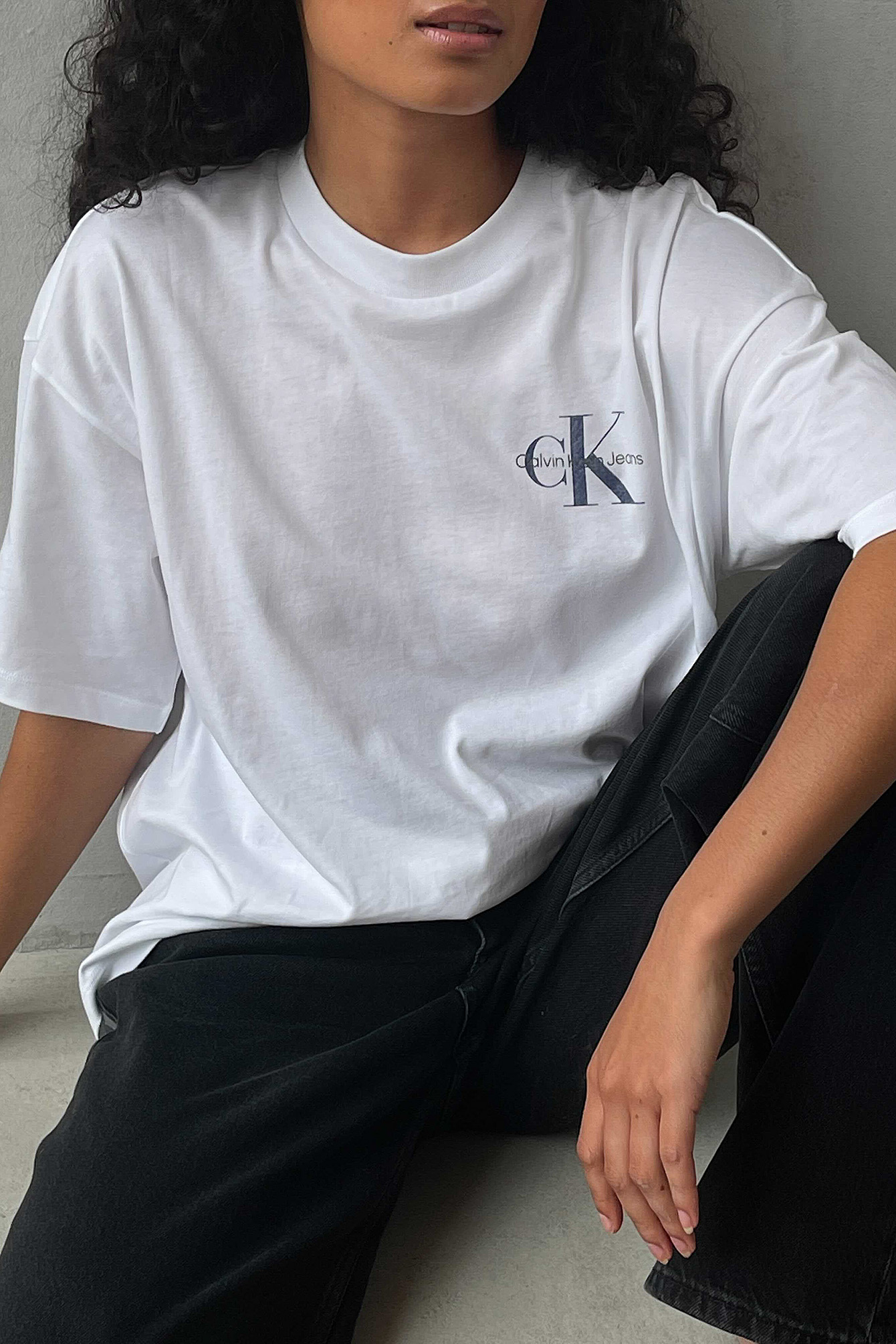 Organic Oversized Boyfriend Tee White 