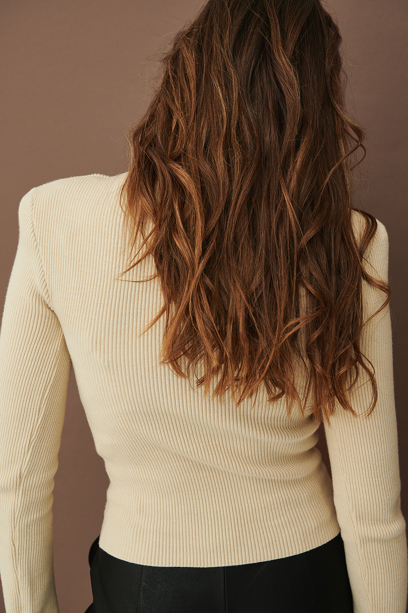 shoulder padded sweater