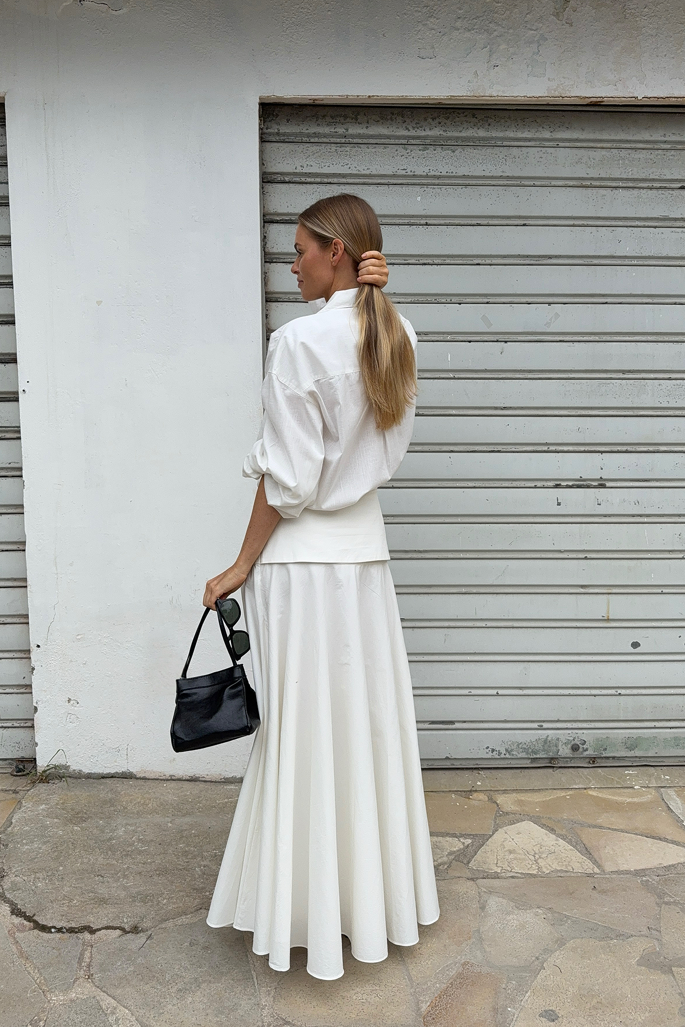 Jupe longue Crème NA-KD