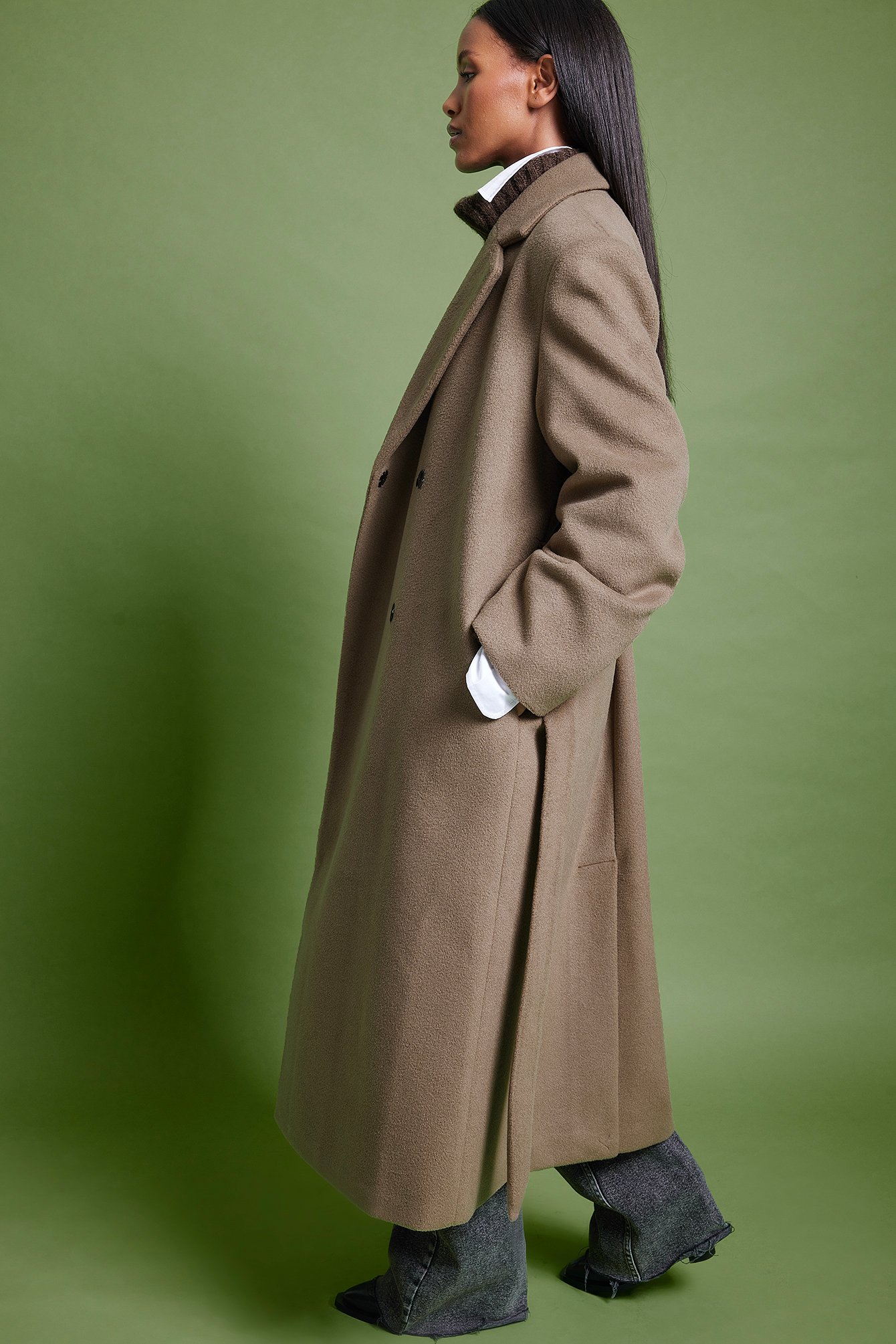 Klassischer Mantel Braun NA-KD 