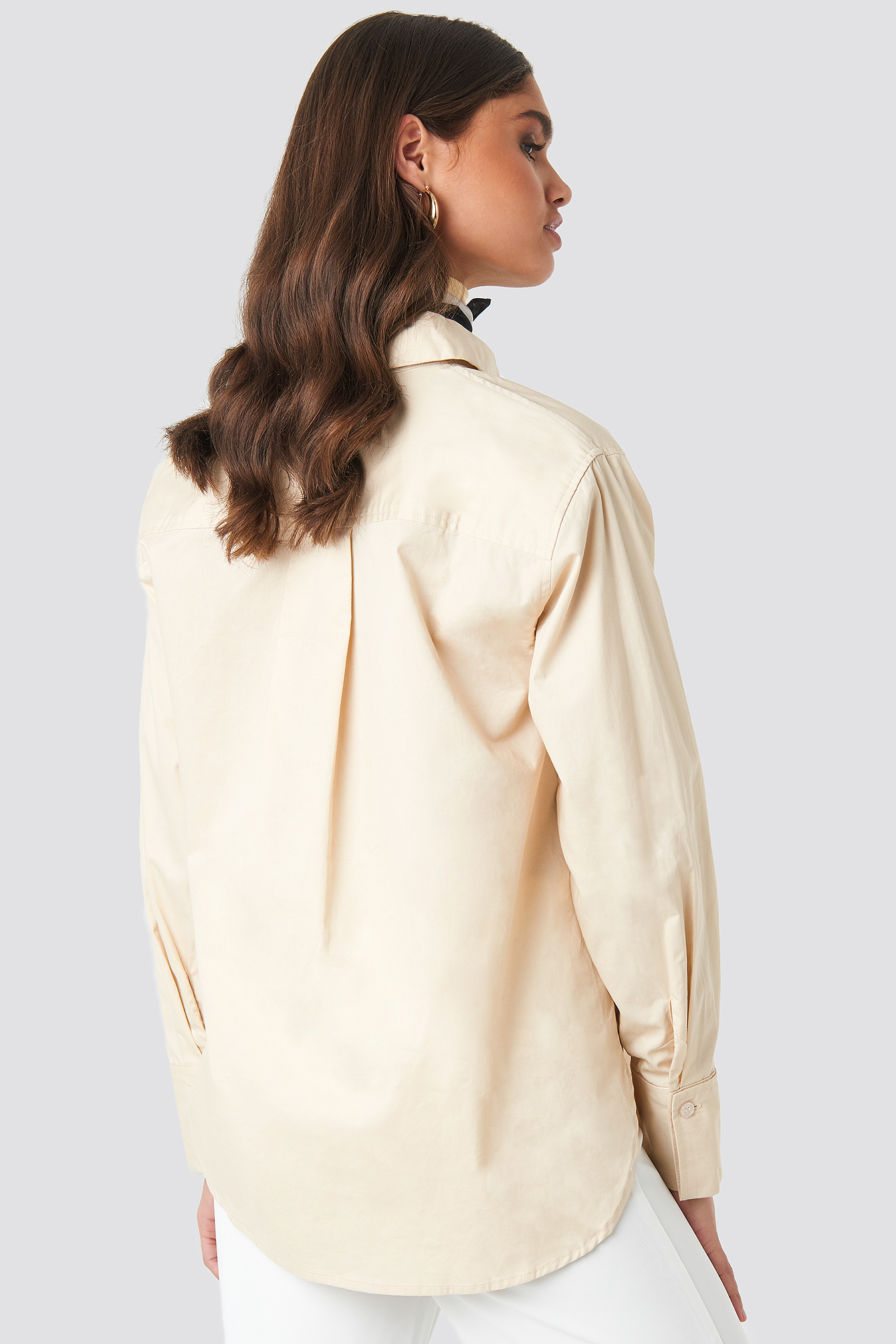 Oversized Shirt Beige | na-kd.com