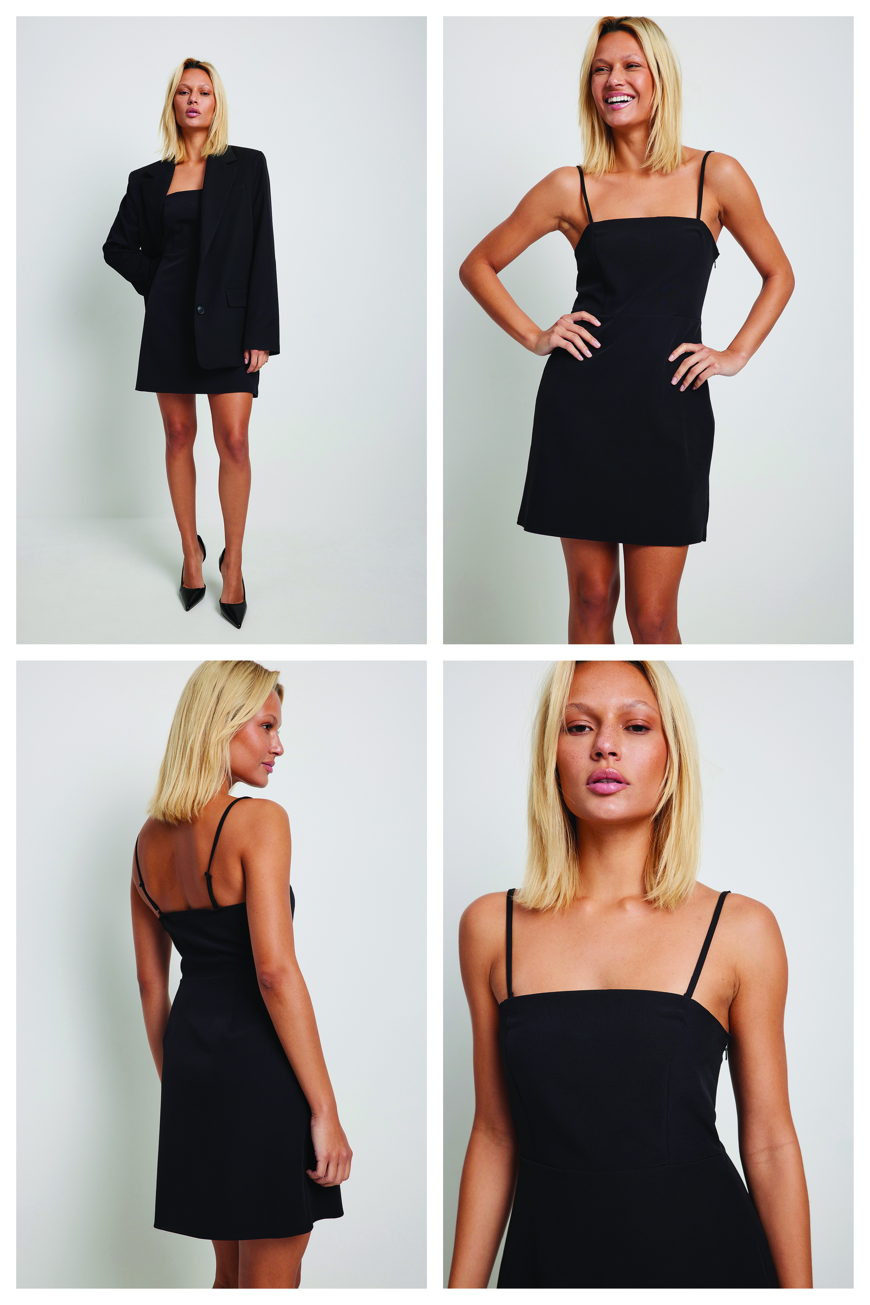 Pi\u00fa & Pi\u00fa Mini-jurk zwart zakelijke stijl Mode Jurken Mini-jurken Piú & Piú 