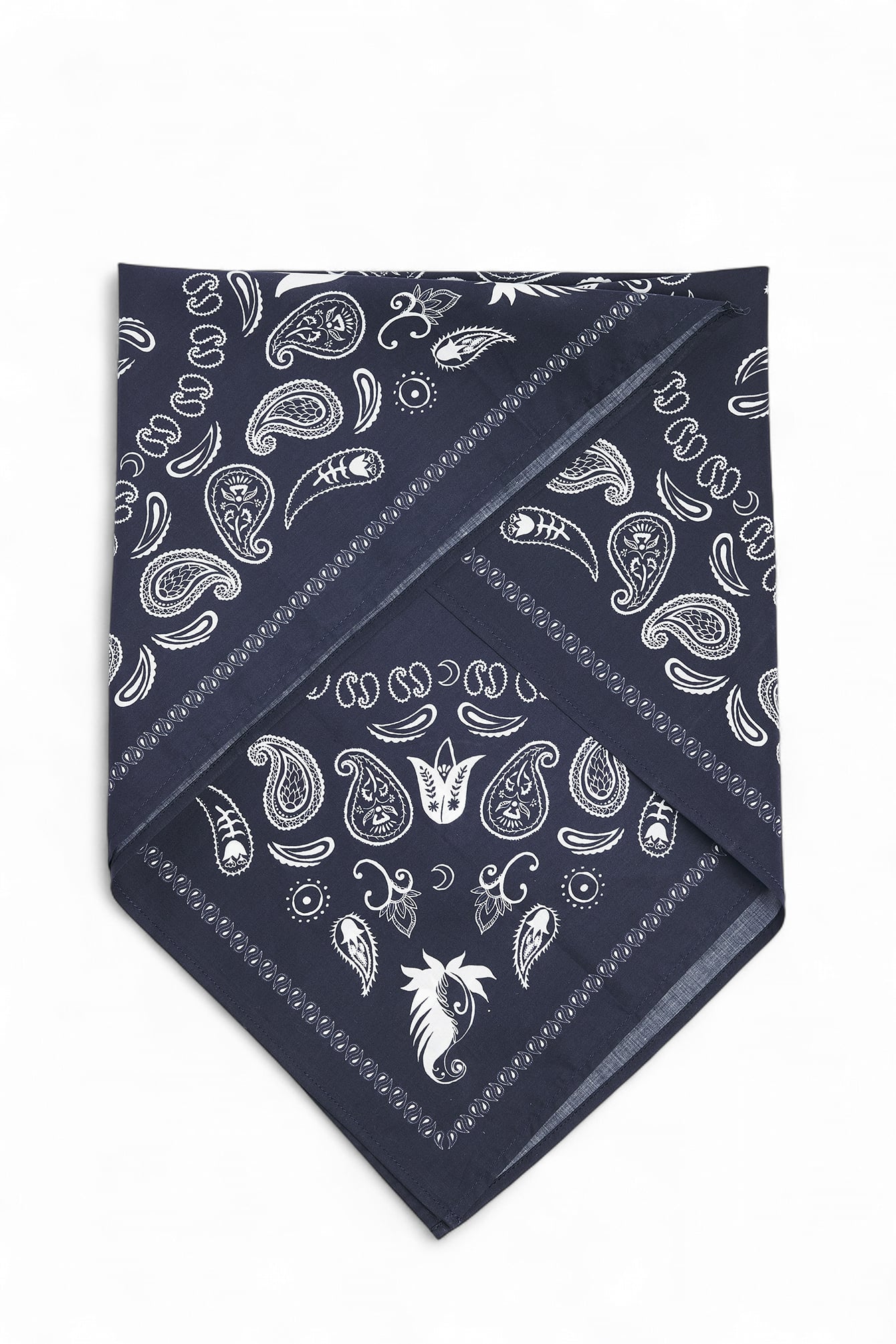 Cotton Paisley Scarf Blue | NA-KD