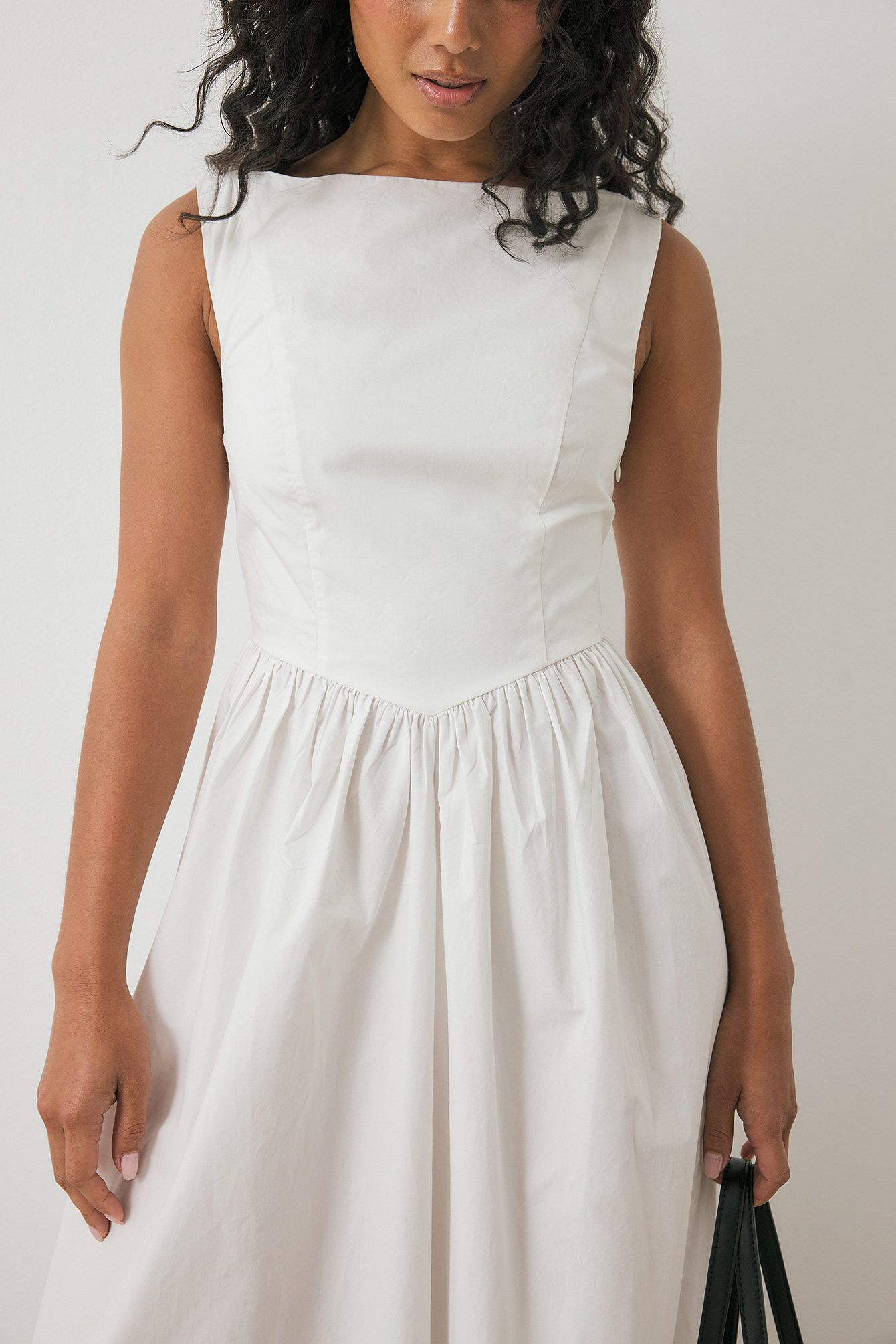 knee length dresses for ladies Green Ruched Naomi Midi Dress