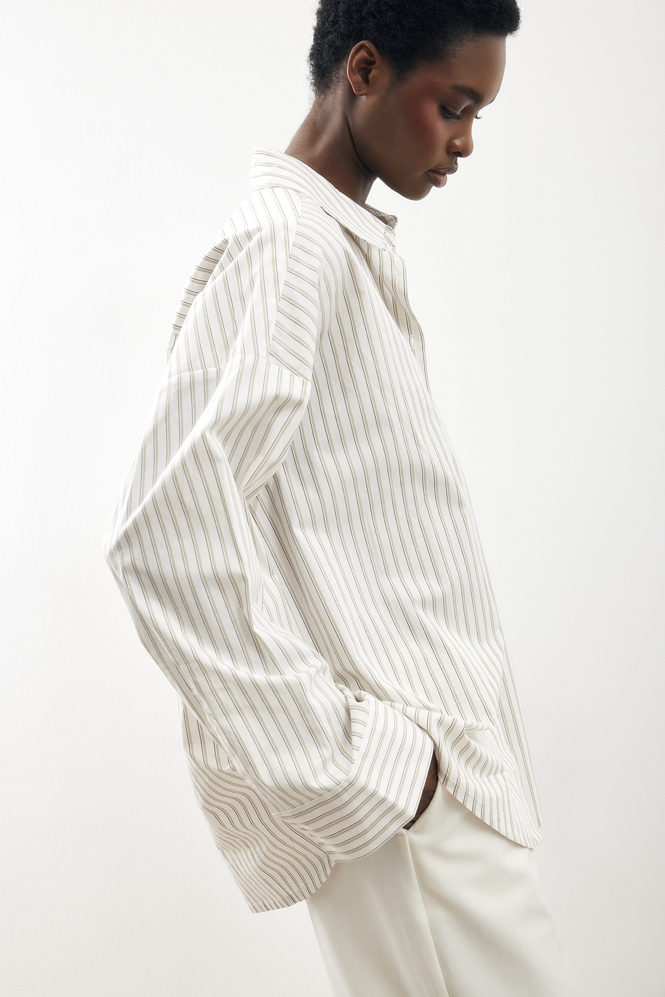 Cotton bow detail shirt
