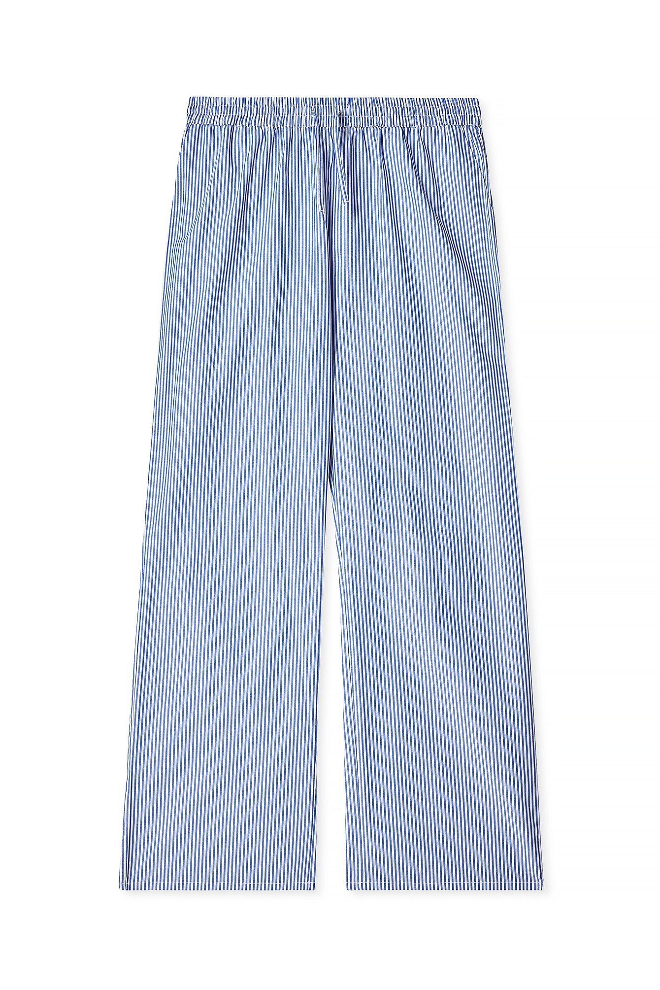 Striped Elastic Waist Linen Pants Stripe | NA-KD