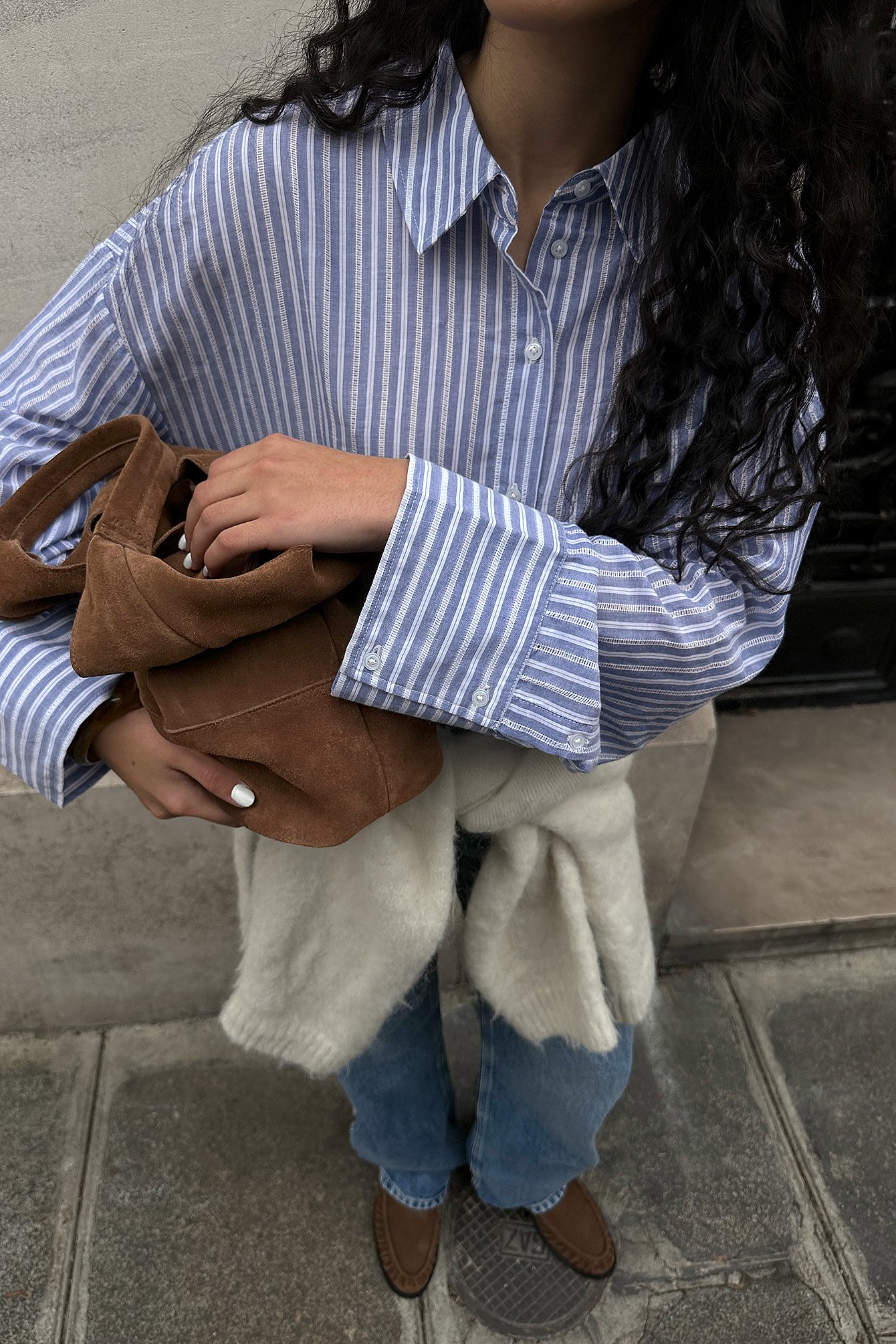 NA-KD Gestreept overhemd met gehaakt inzetstuk - Overhemden - Streep - EU 34 - NA-KD / NAKD