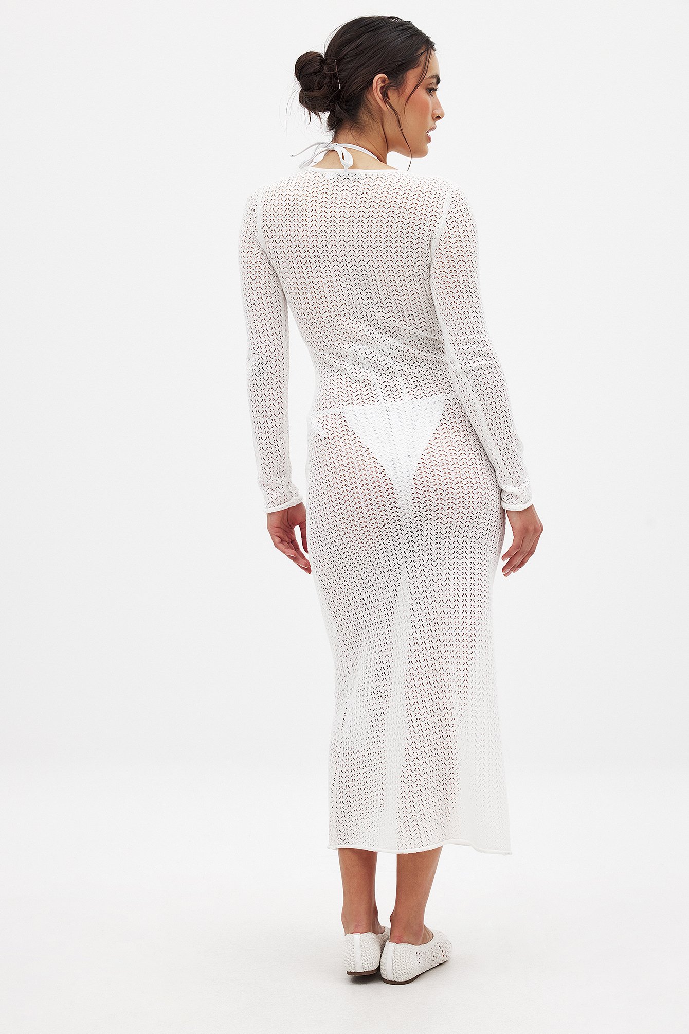 Womens White Knitted Dresses | NA-KD Womens White Knitted Dresses | NA-KD