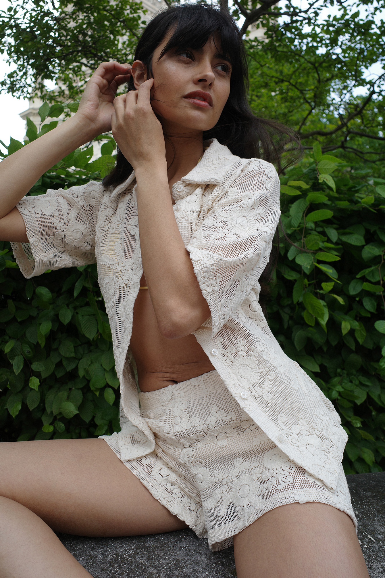 Crochet Shorts - Summer Sets - Beige - XS - NA-KD / NAKD