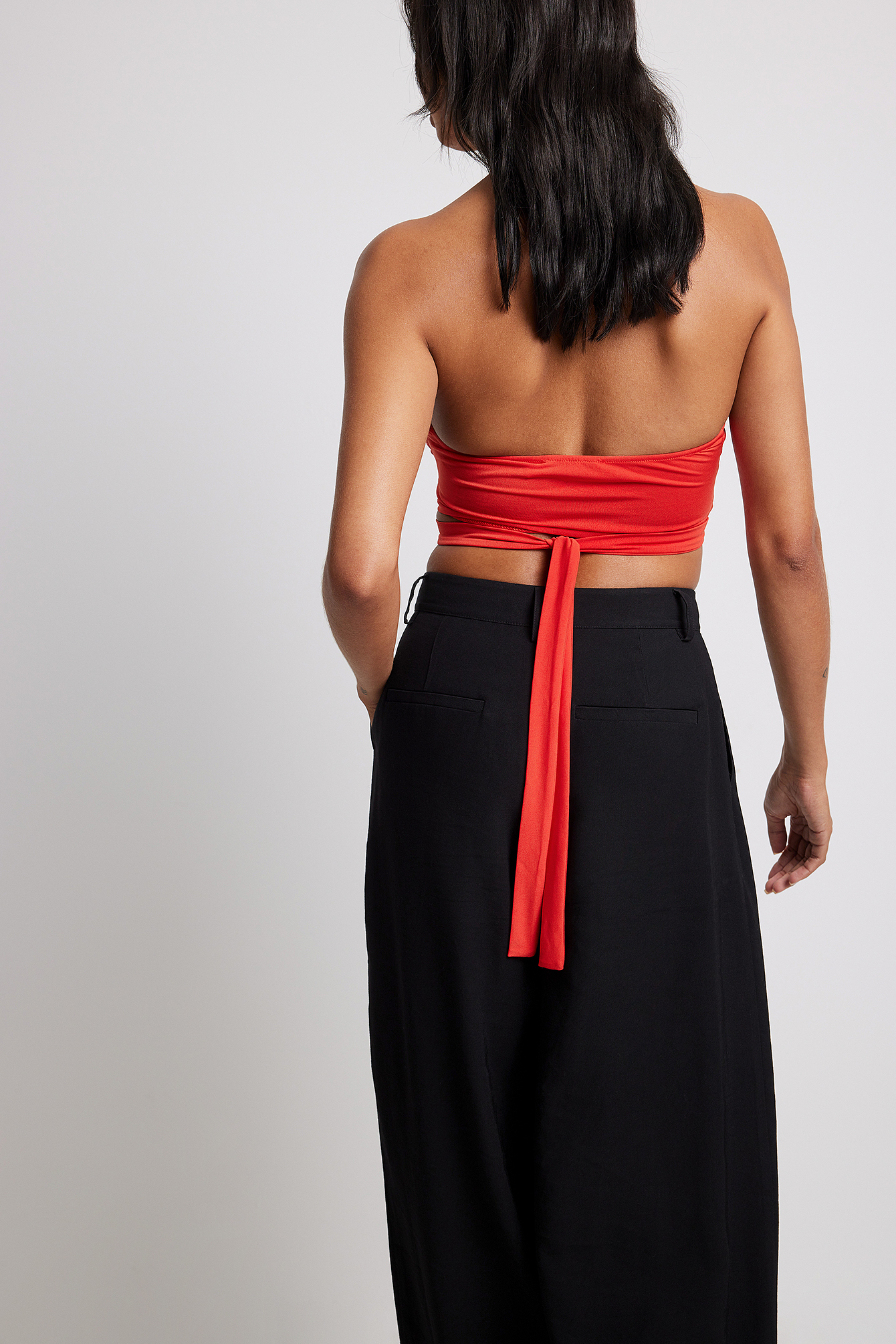 Crossover Strap Top Red