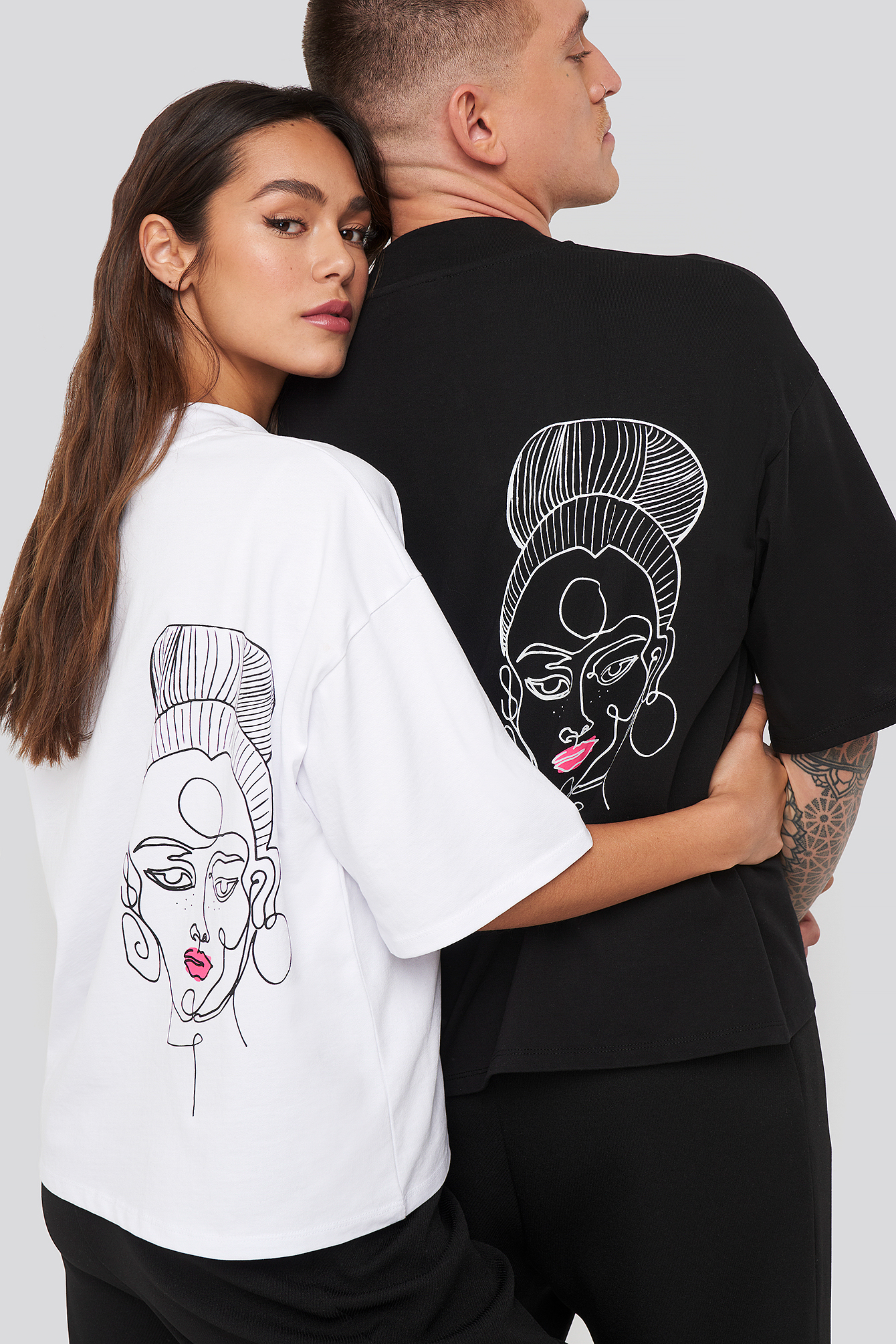 Dropped Shoulder Boxy Tee White