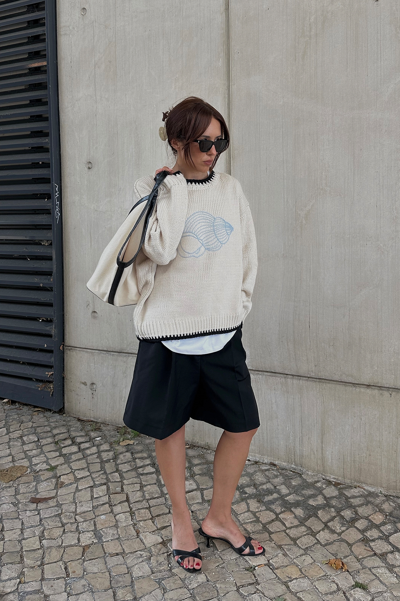 Embroidery Detail Knitted Sweater
