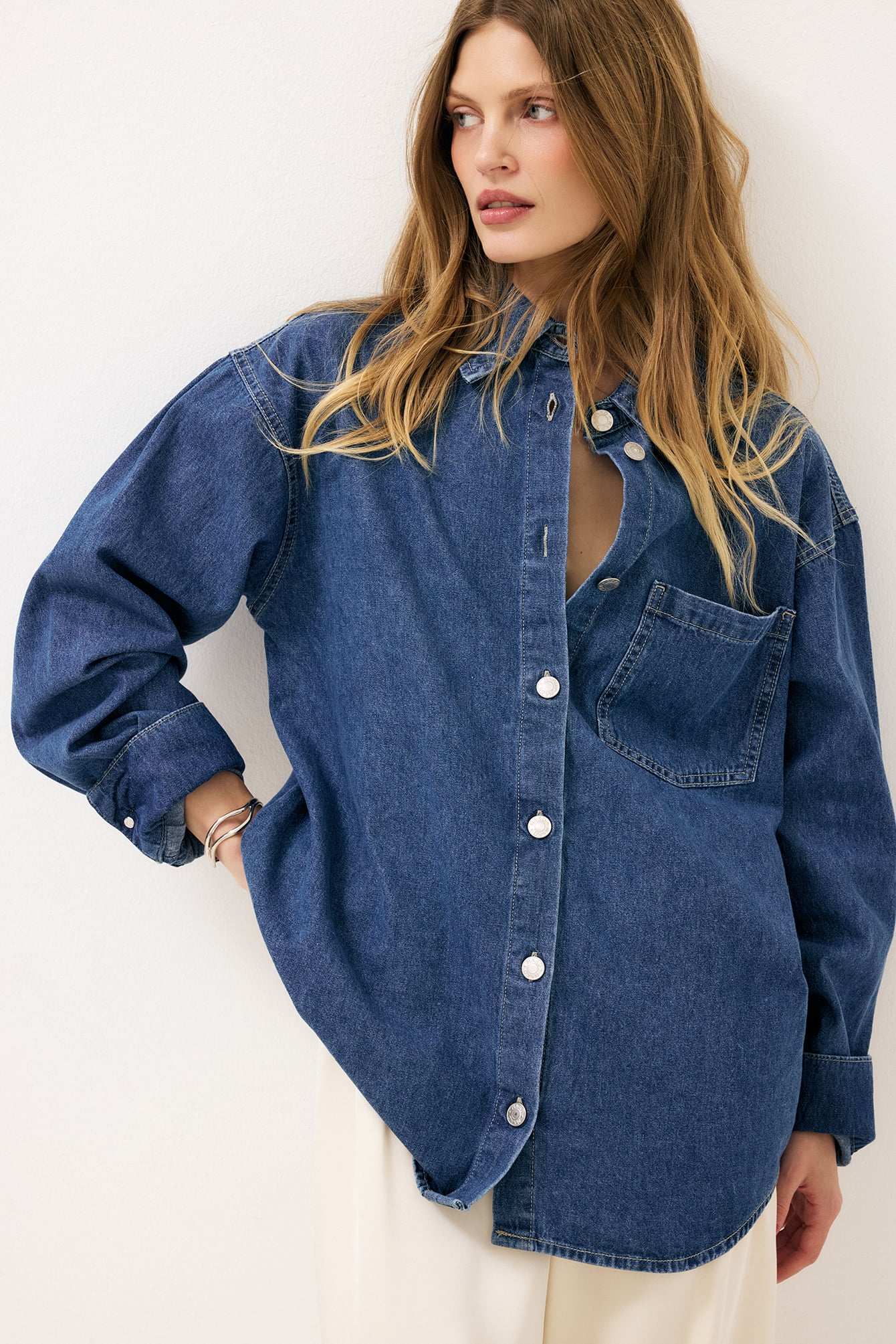 Denim Shirt - Mid Blue
