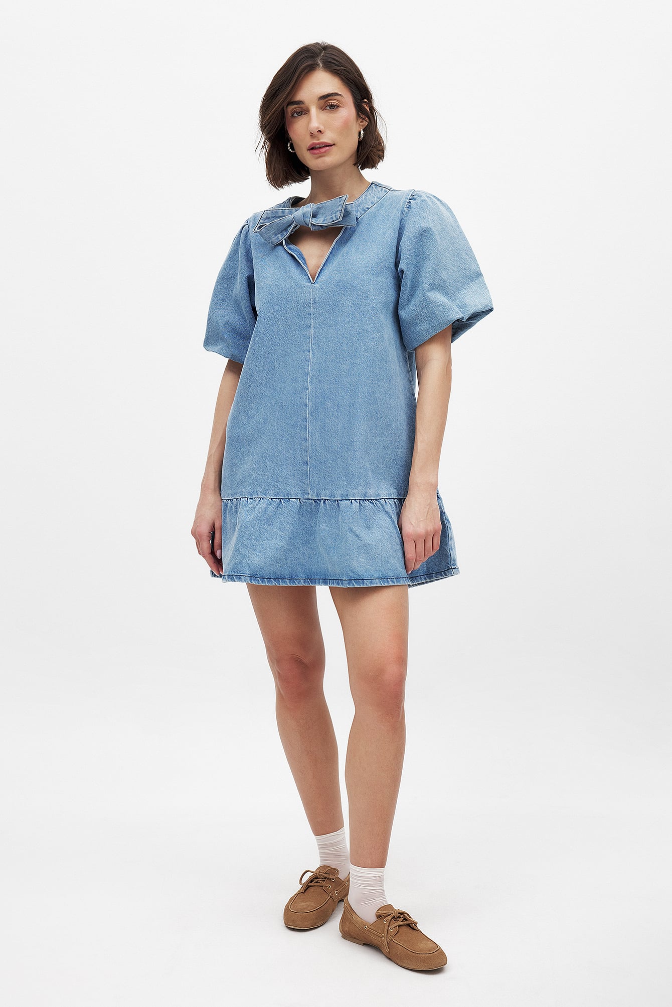 nakd denim dress Soft Denim Dress Blue