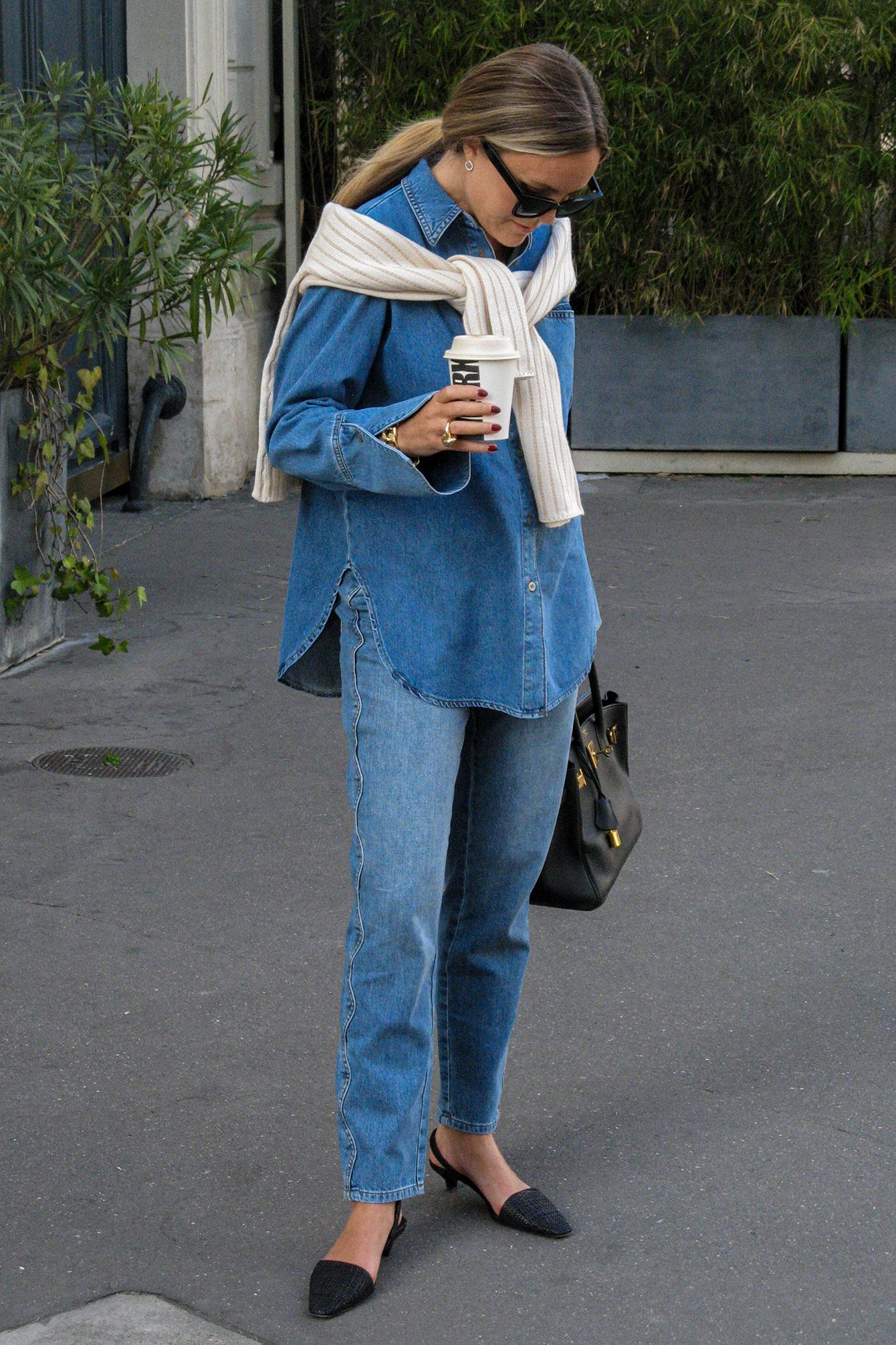 Mode Spijkerbroeken Stretch jeans H&M Stretch jeans blauw casual uitstraling 