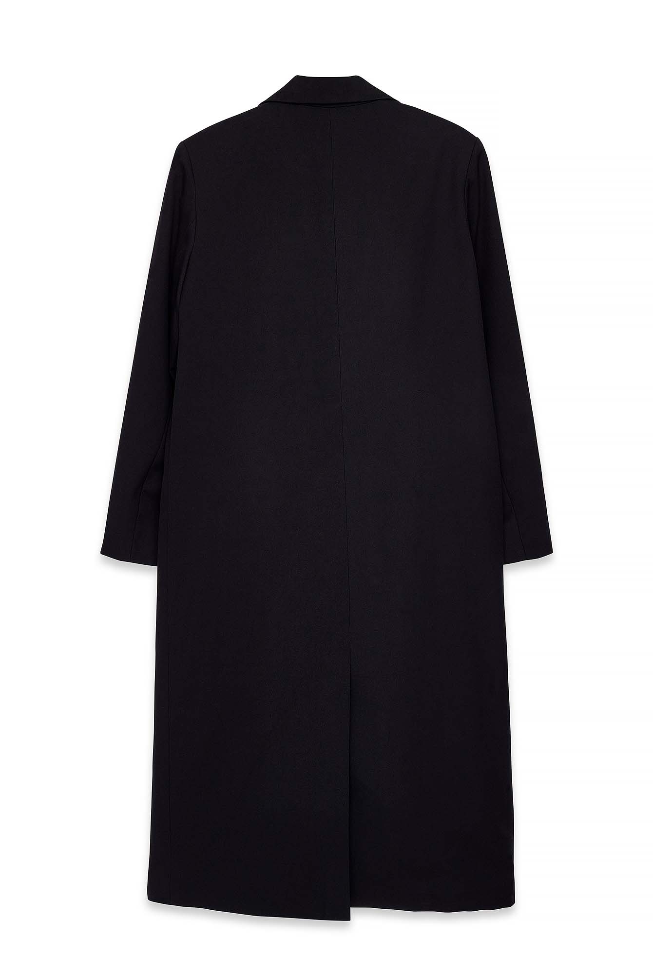 k*d様 OVERCOAT ノーカラージャケット ブラック 2 Double Breasted Trenchcoat Black | NA-KD