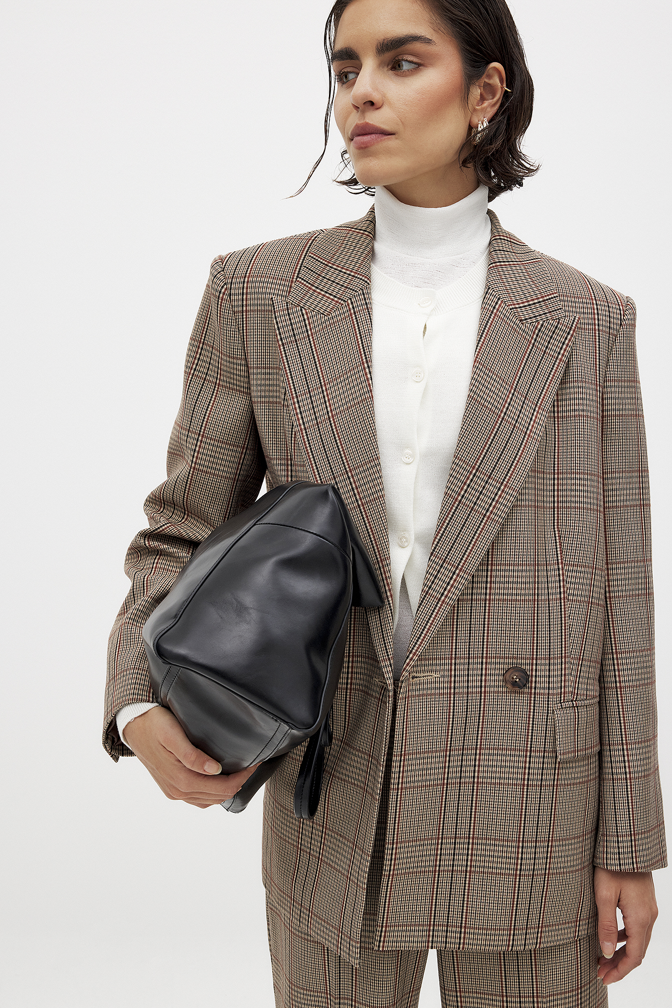 NA-KD Double Breasted Check Blazer - Kontorskläder - CheckeRöd - EU 34 - NA-KD / NAKD