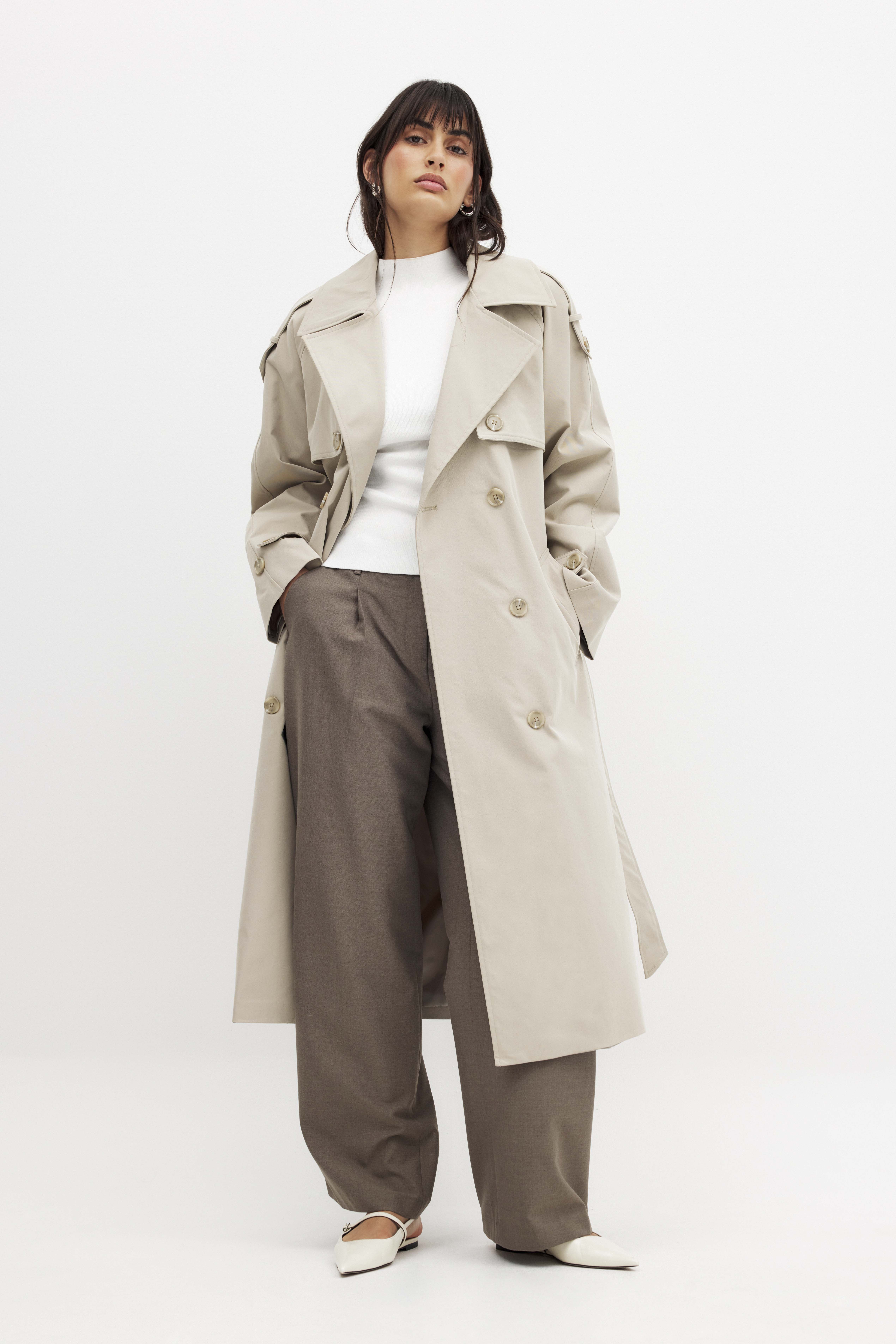 NA-KD Trenchcoat mit Doppelknöpfen - Trenchcoats - Beige - EU 36 - NA-KD / NAKD