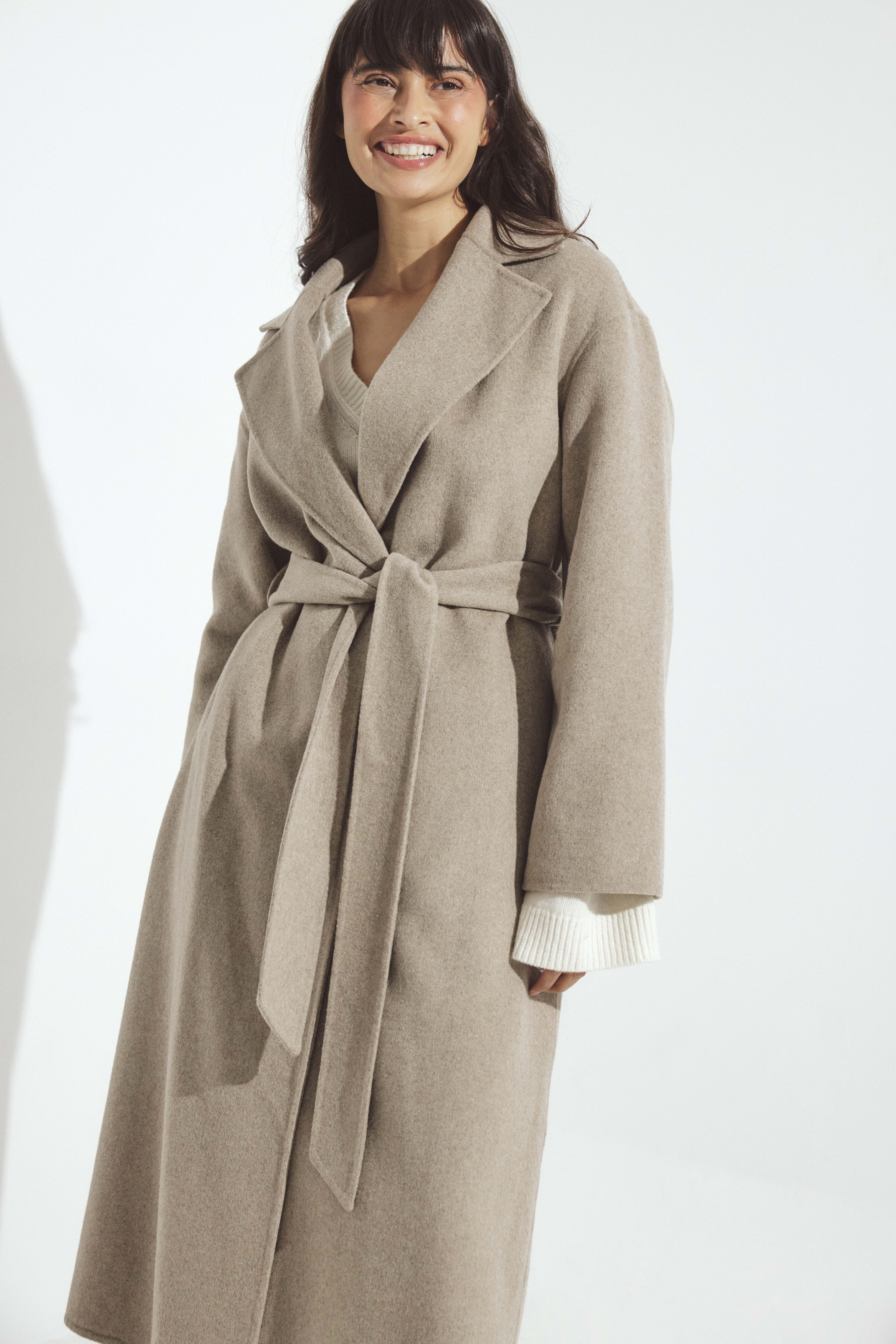 Premium Selection Double faced wool blend coat - Premium Quality - Beige - EU 34 - NA-KD / NAKD