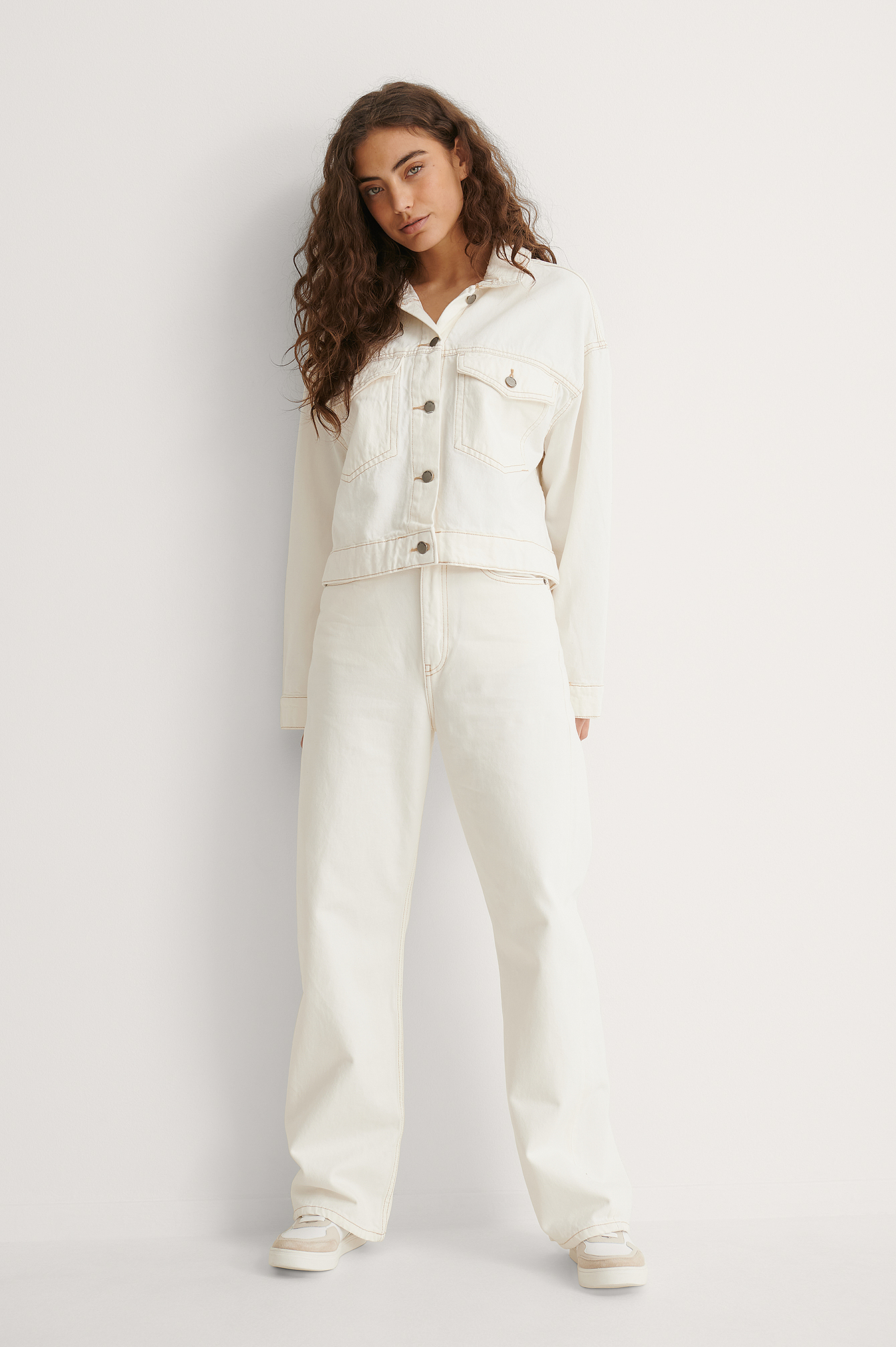 Echo Jeans Offwhite | na-kd.com