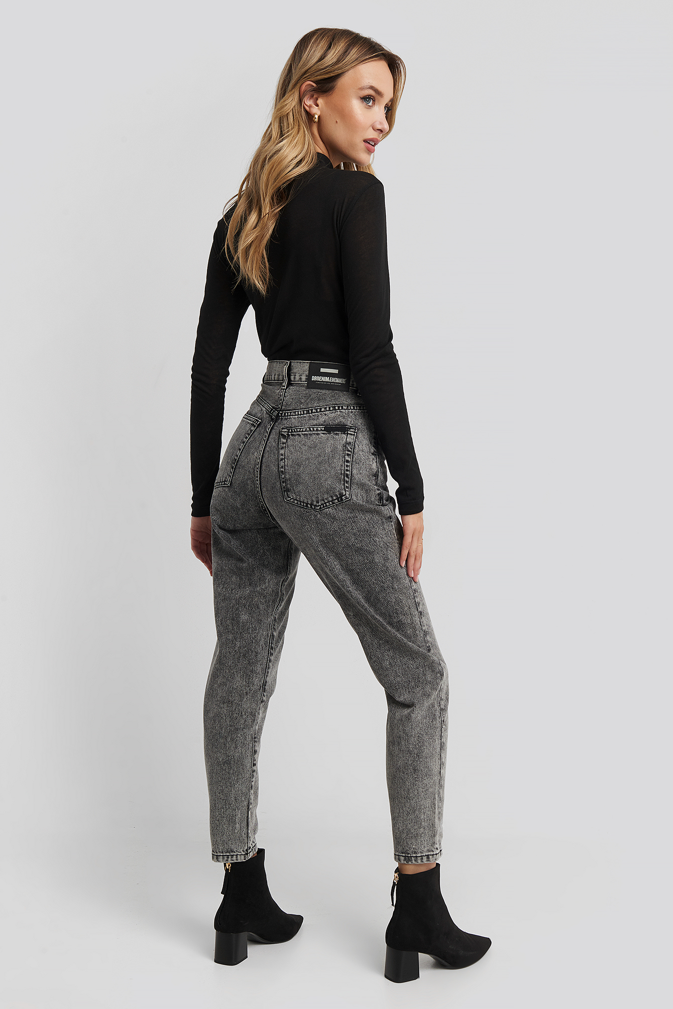 Nora Jeans Grey Retro Stone