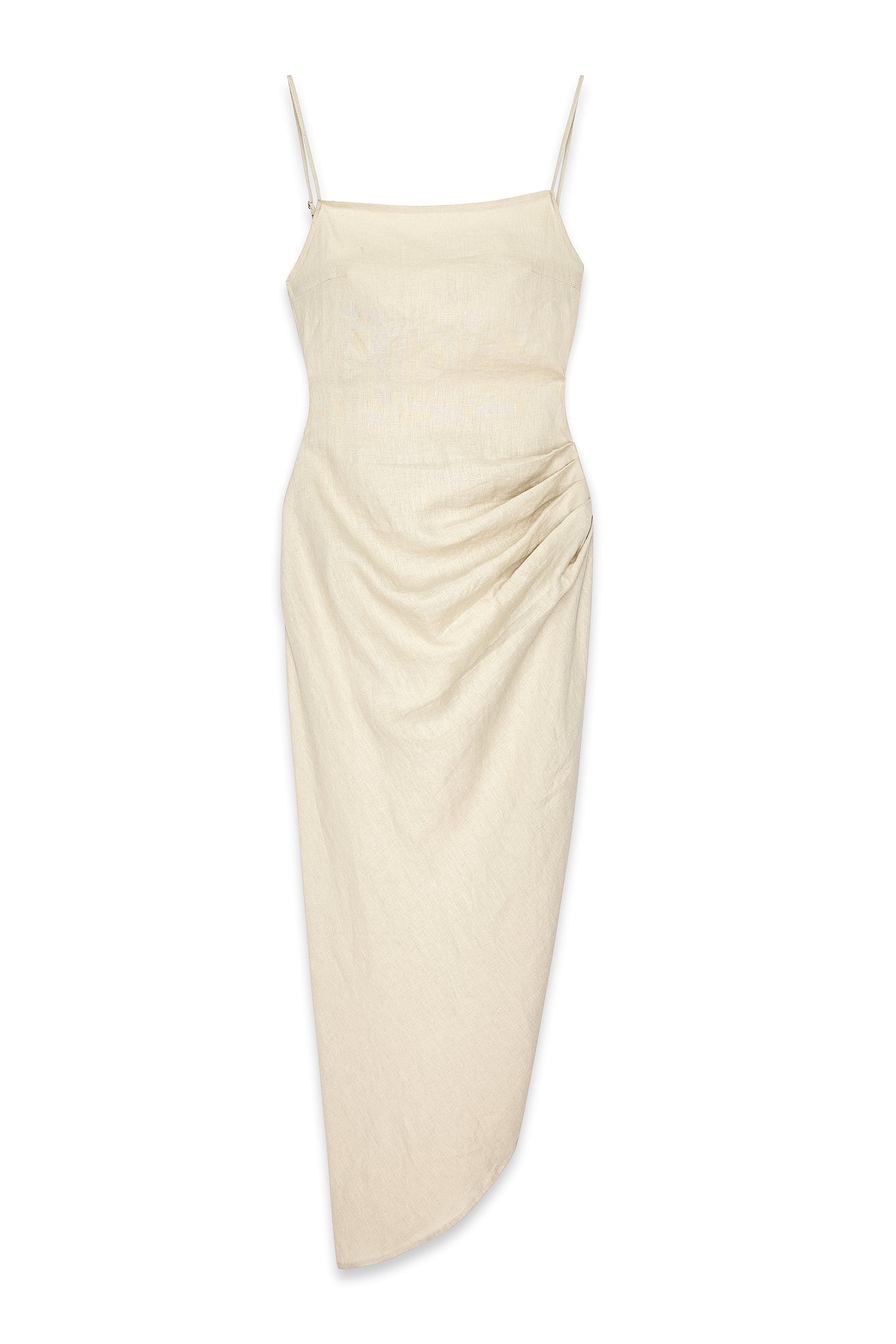 birthday dress baby Jacquemus Pink Saudade Gathered Satin Mini Dress  House Of Huntington