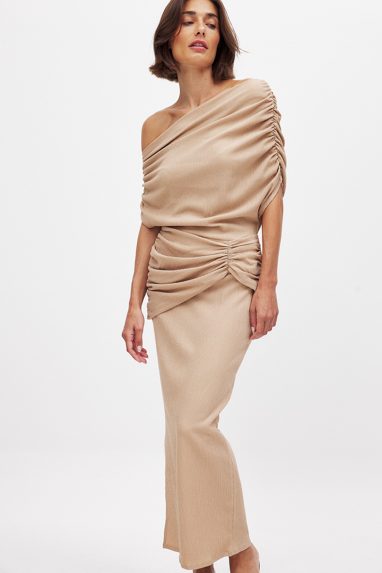 Draped Midi Dress